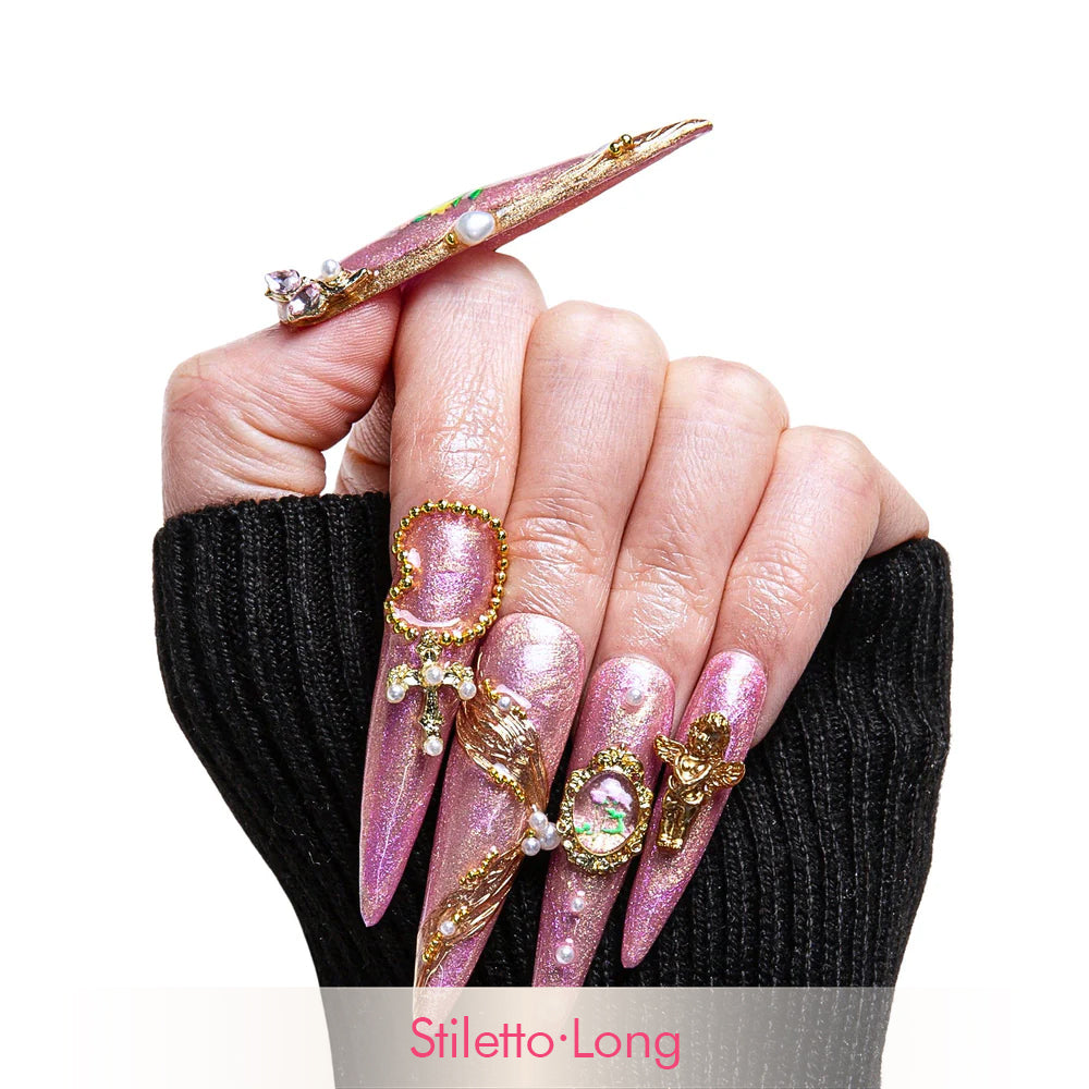 Vintage Rosé Handmade Nails H355