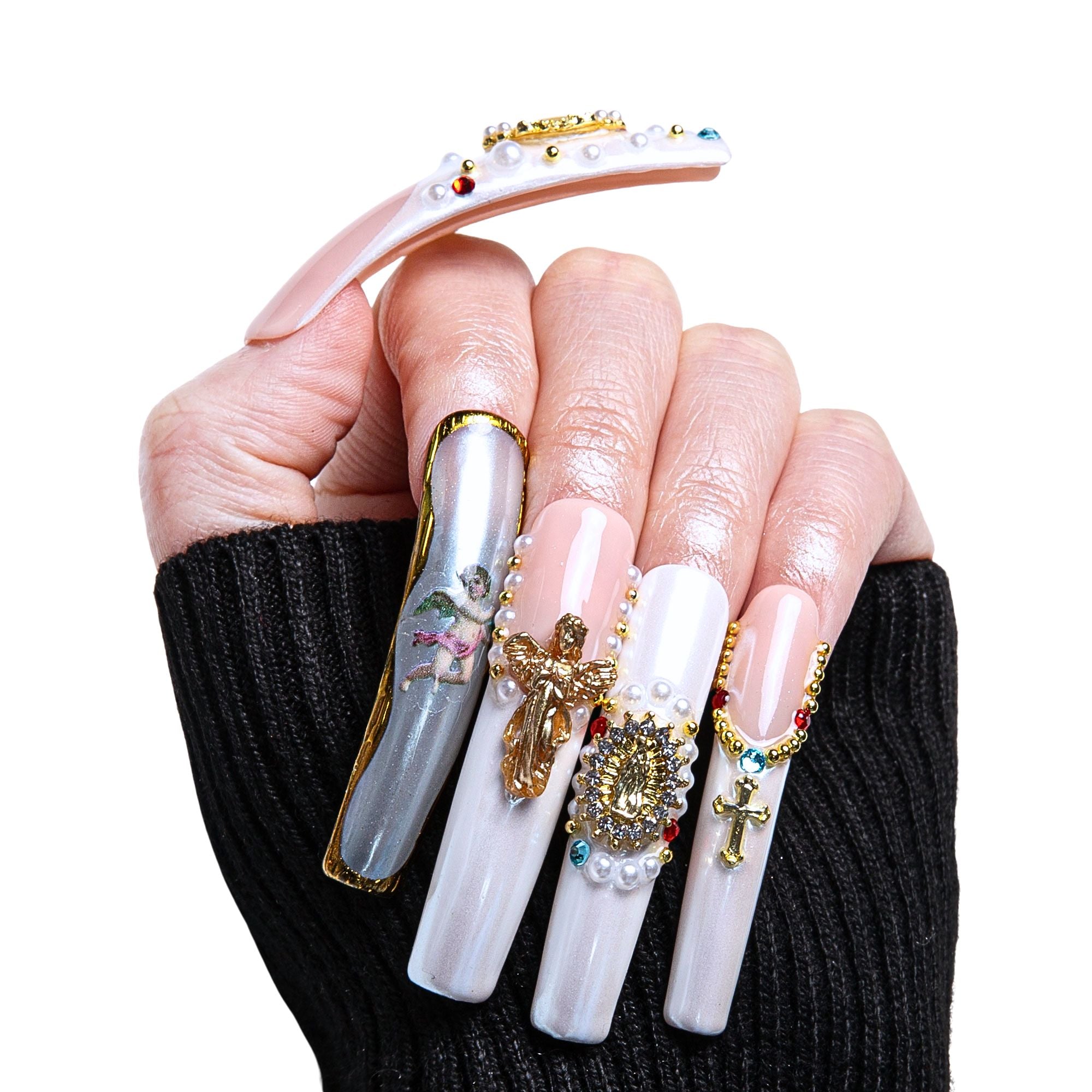 Celestial Splendor Handmade Nails H356