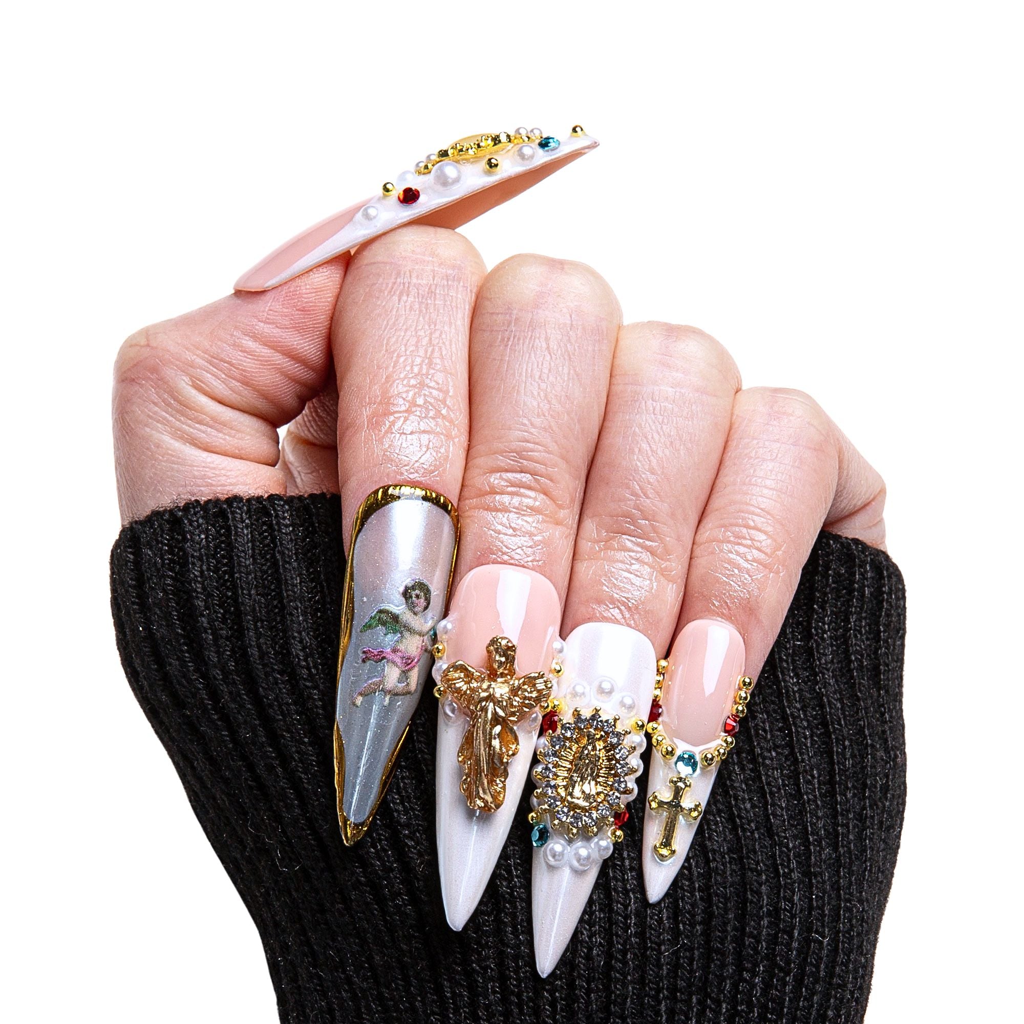 Celestial Splendor Handmade Nails H356