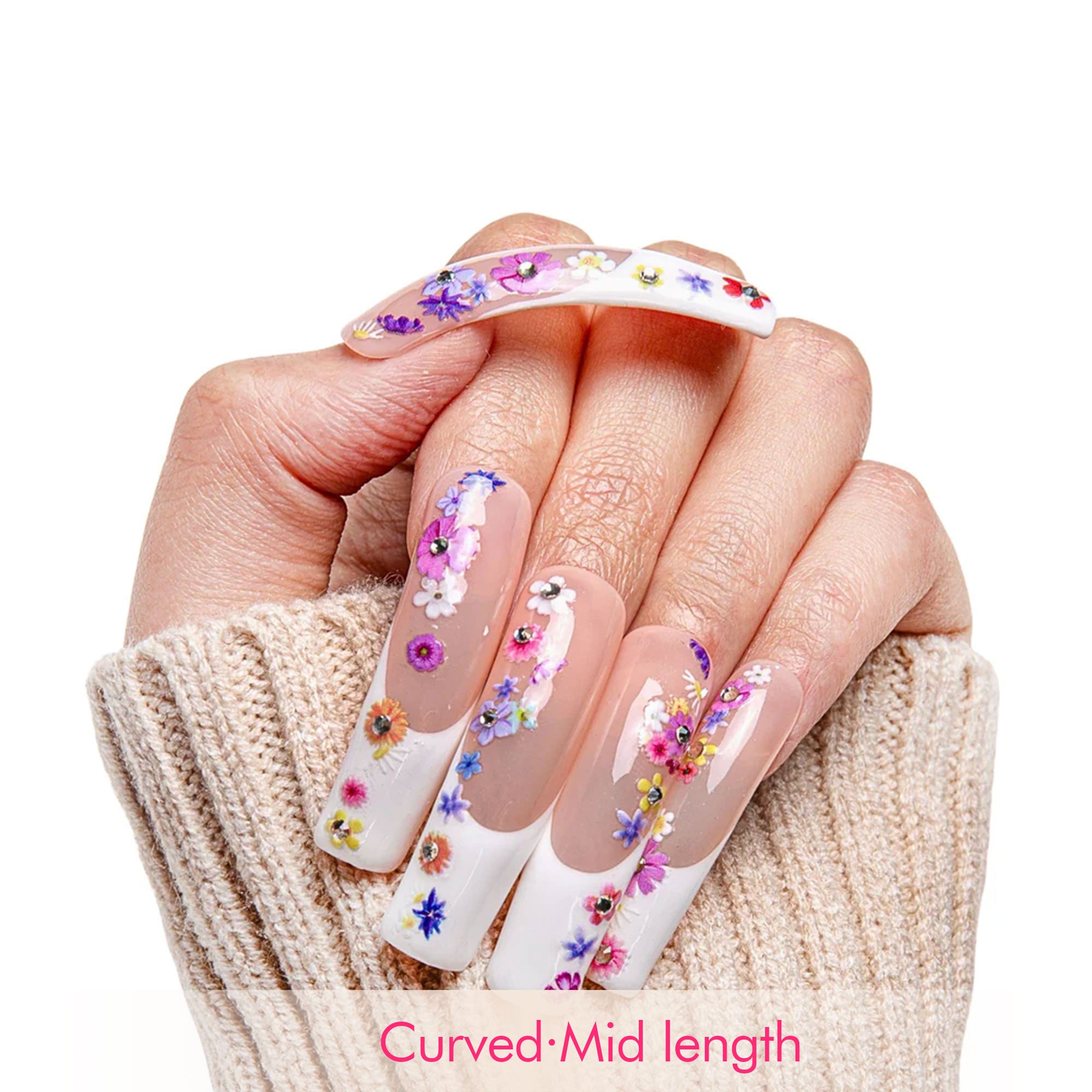 Sweet Bloom Handmade Nails H358