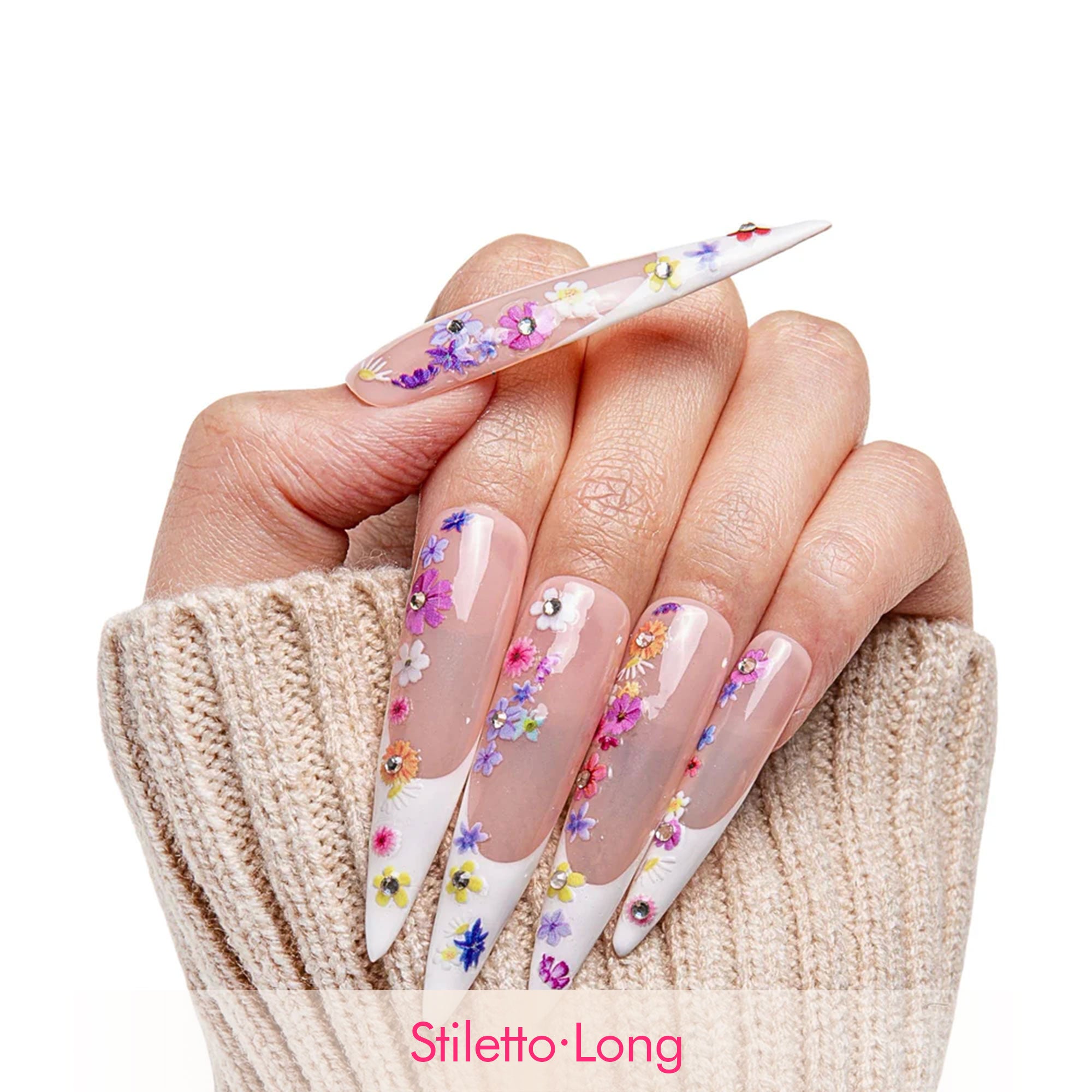 Sweet Bloom Handmade Nails H358