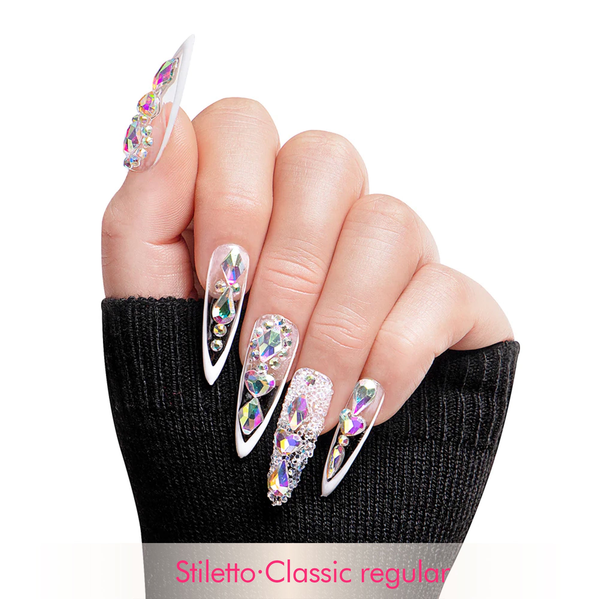 Aurora Light Handmade Nails H36