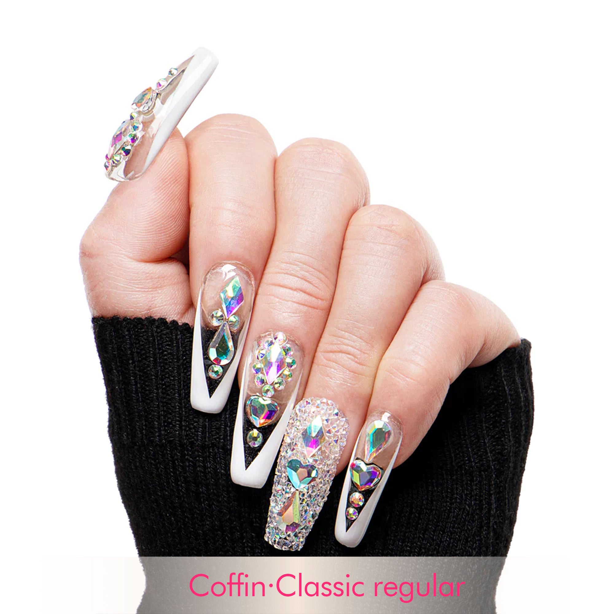 Aurora Light Handmade Nails H36