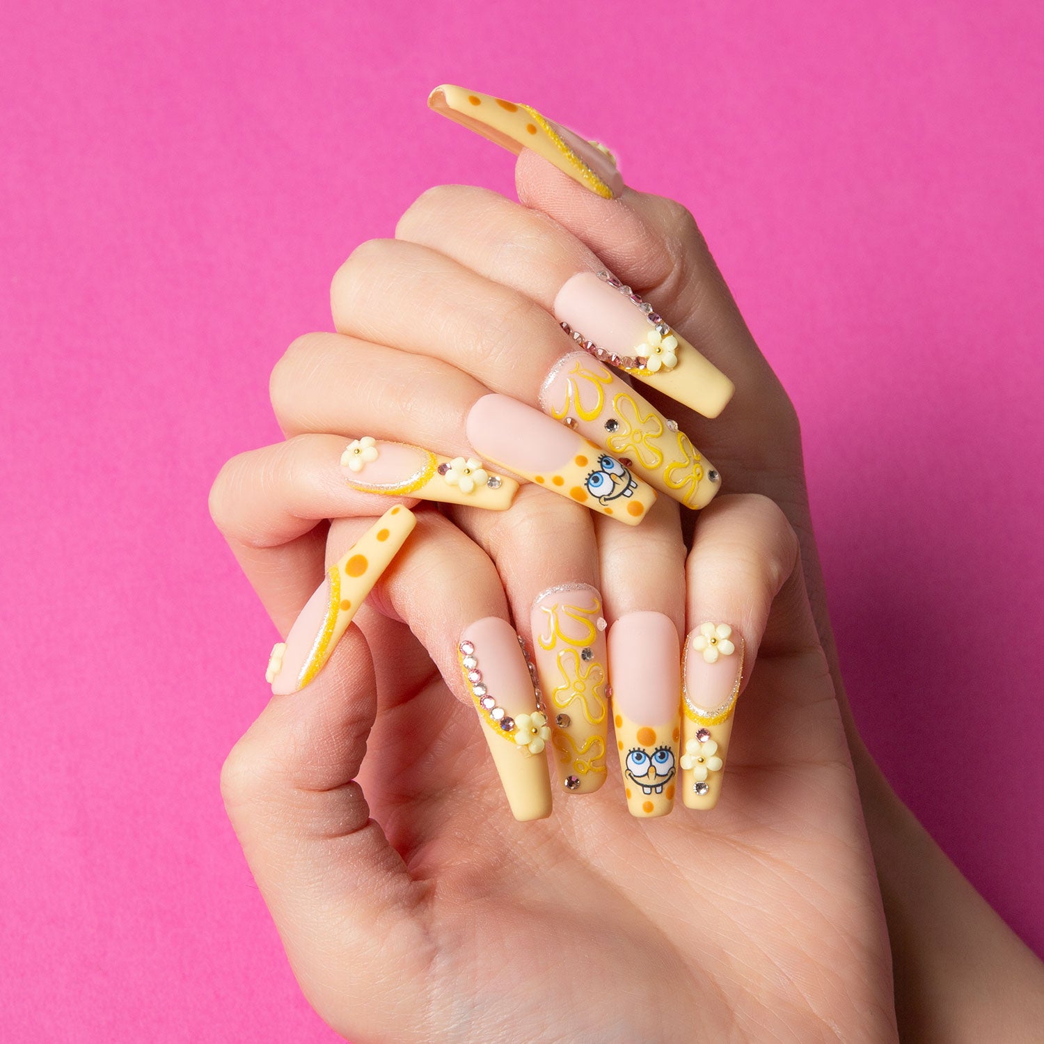 Bikini Bottom Handmade Coffin Nails H363