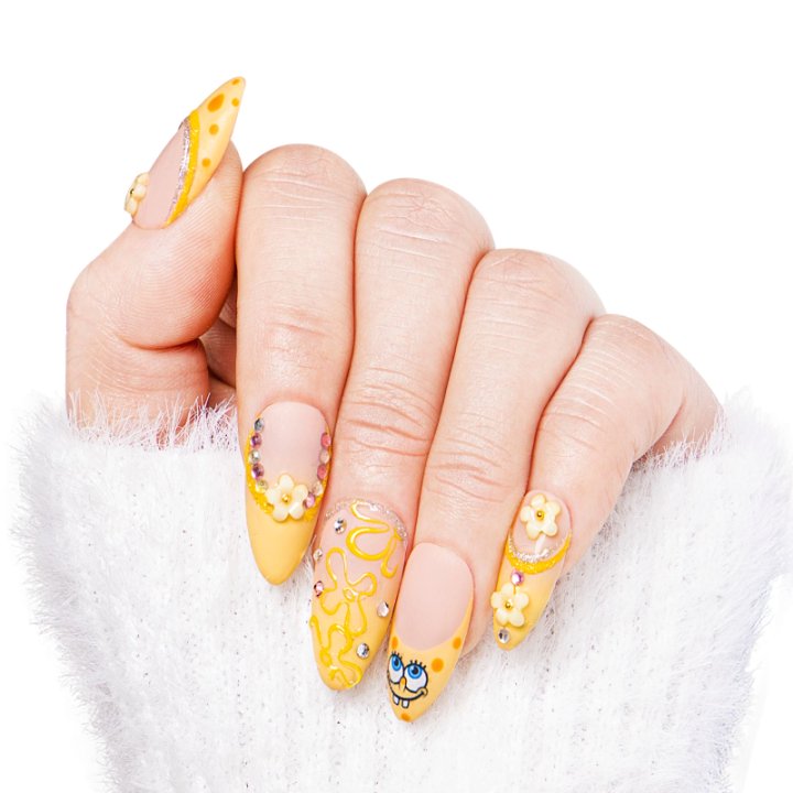 Bikini Bottom Handmade Nails H363