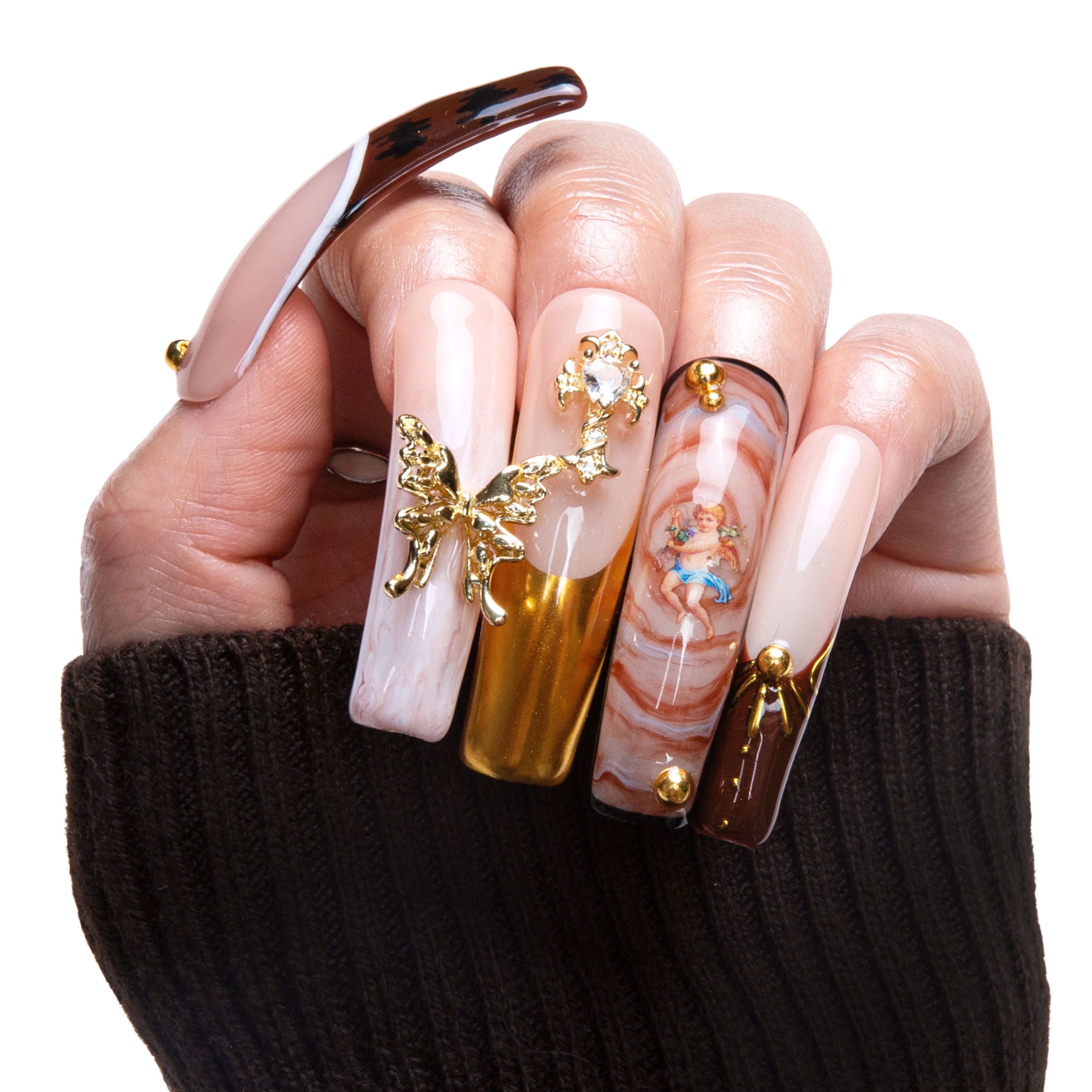 Gilded Renaissance Handmade Nails H364