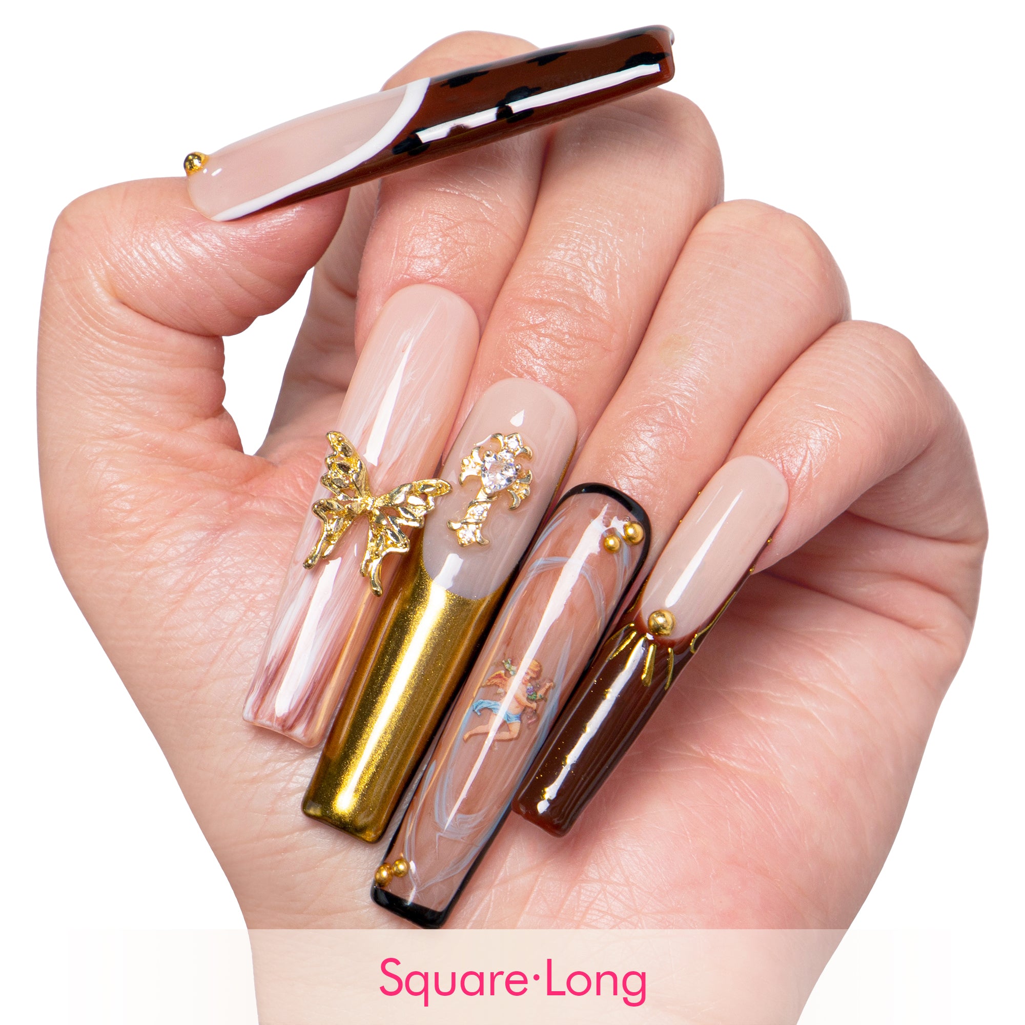 Gilded Renaissance Handmade Nails H364