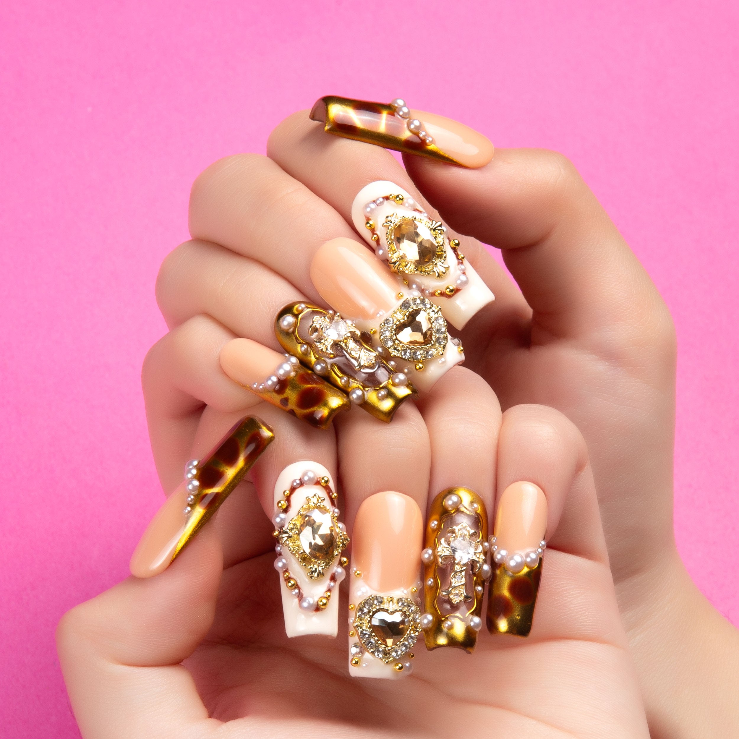 Regal Romance Handmade Square Nails H366 RTS