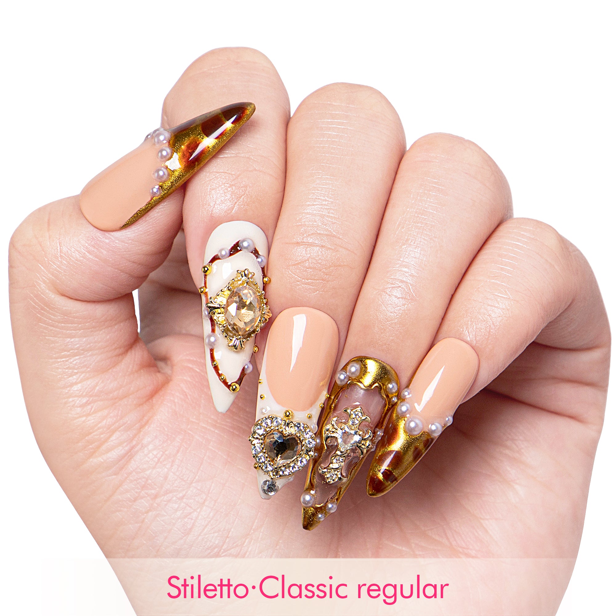 Regal Romance Handmade Nails H366