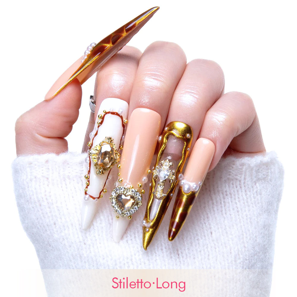 Regal Romance Handmade Nails H366