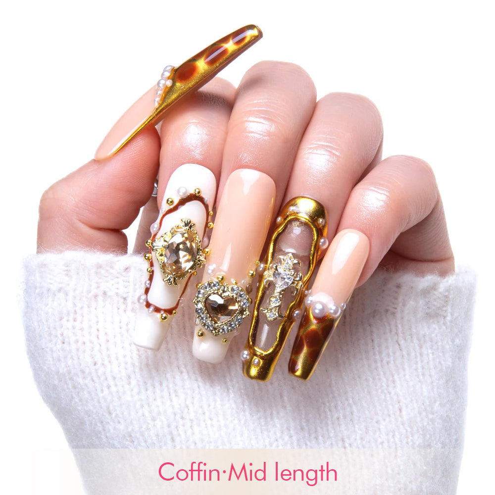 Regal Romance Handmade Nails H366