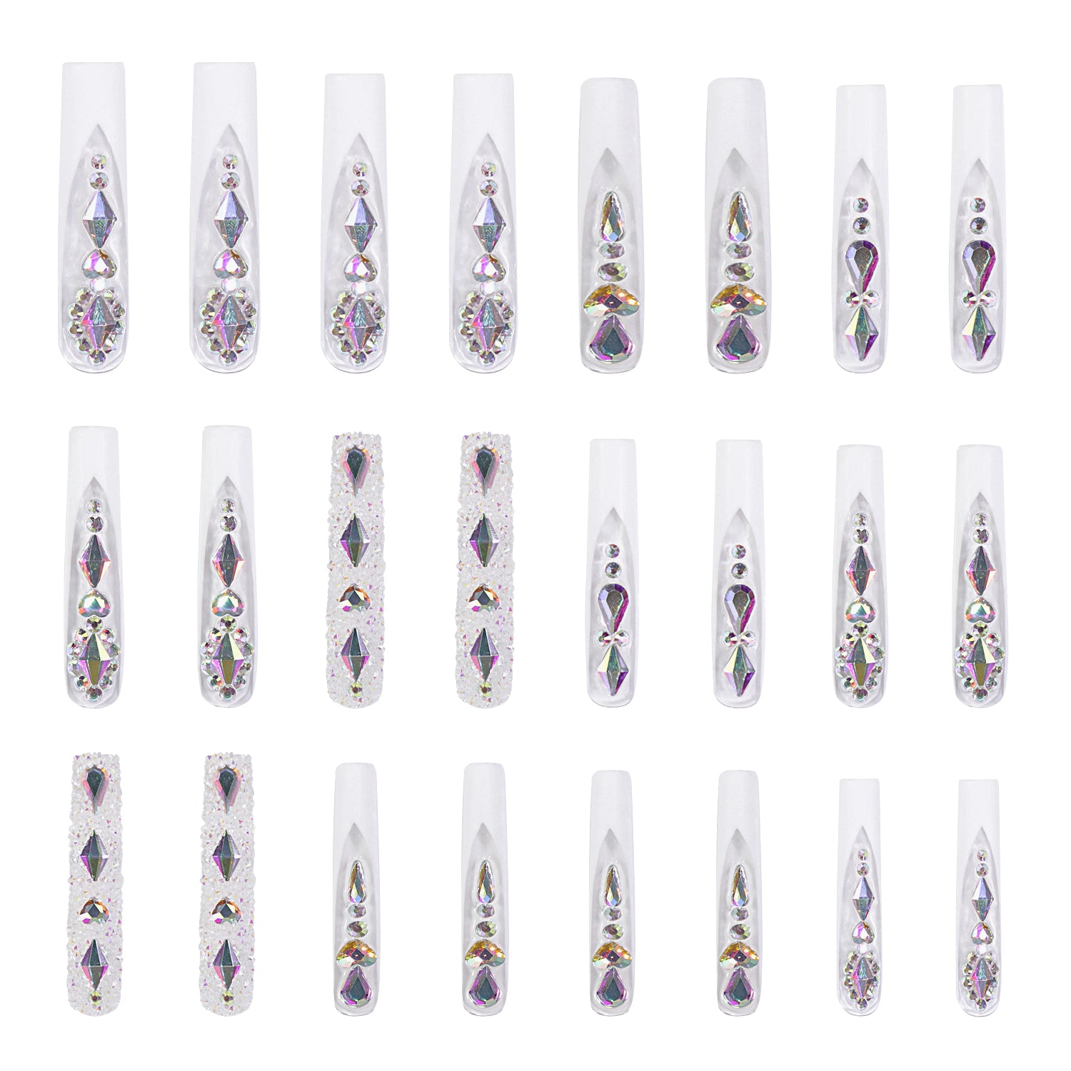 Aurora Light Handmade Nails H36 24pcs RTS