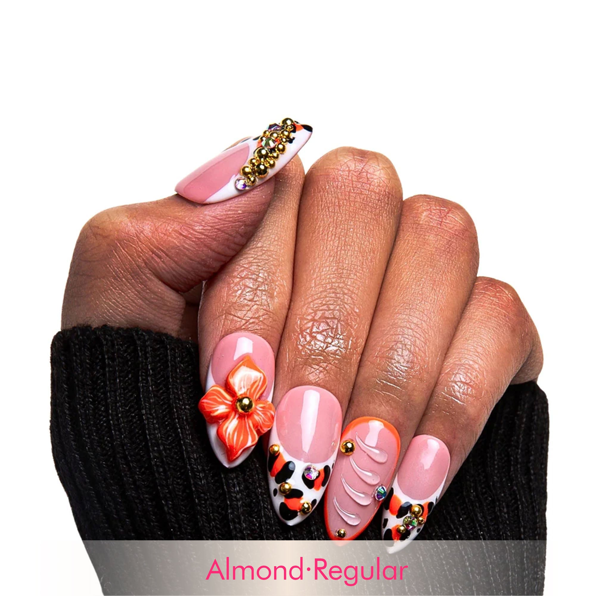 Tropical Sunset Handmade Nails H374