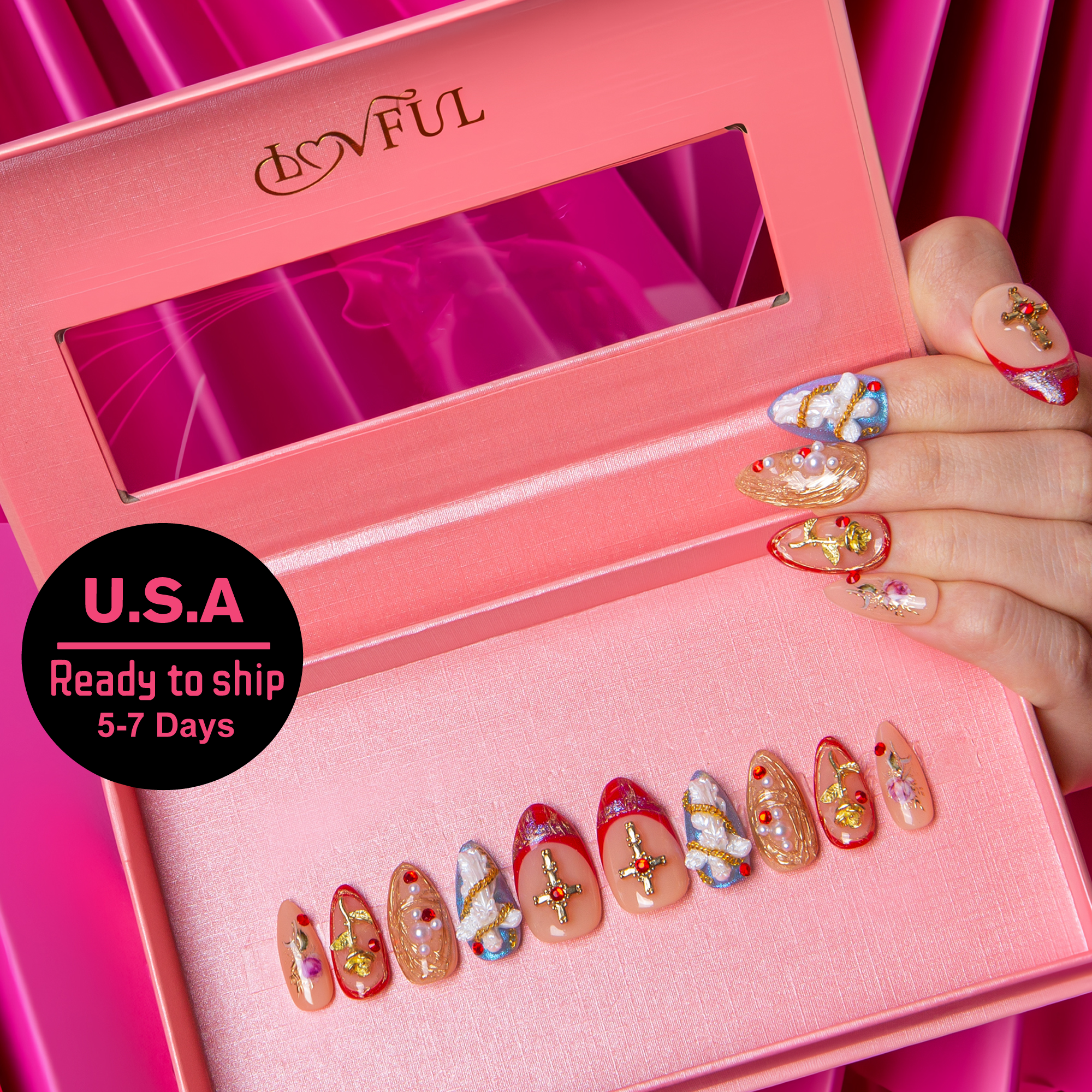 Divine Light Handmade Nails H375 RTS