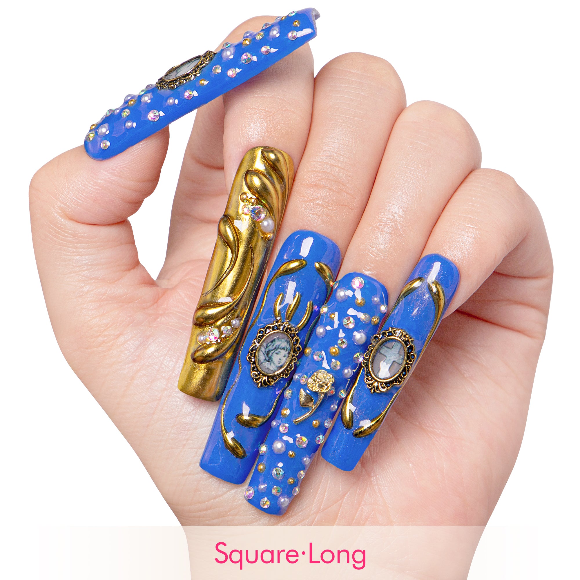 Baroque Elegance Handmade Nails H377