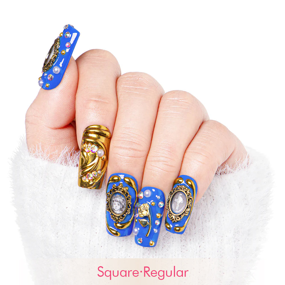 Baroque Elegance Handmade Nails H377