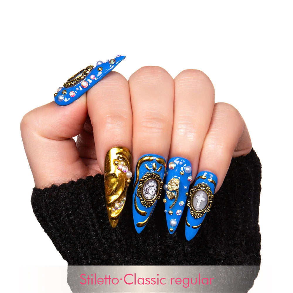Baroque Elegance Handmade Nails H377