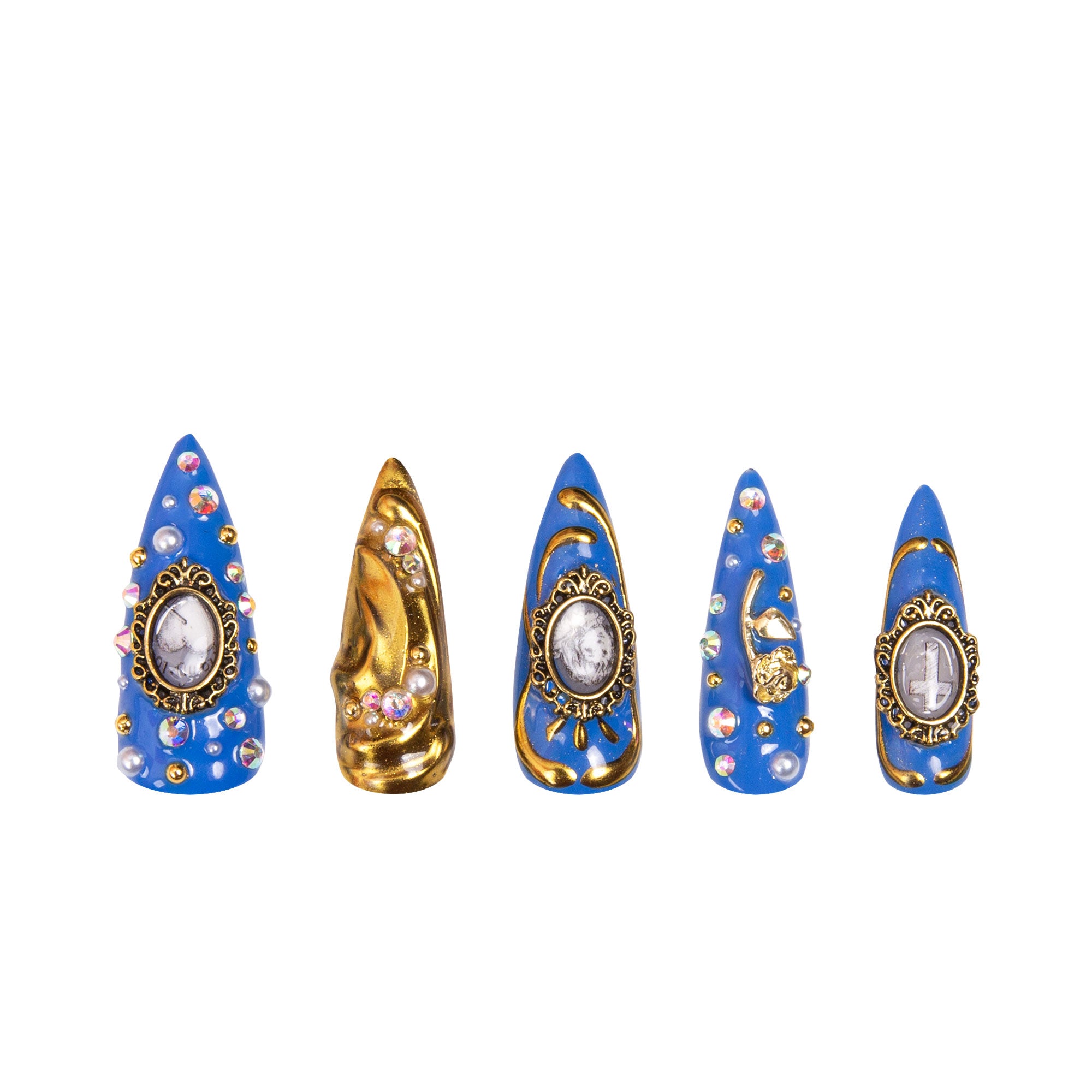 Baroque Elegance Handmade Nails H377