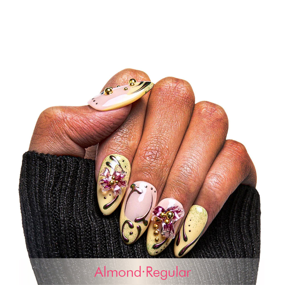 Vintage Bloom Handmade Nails H378