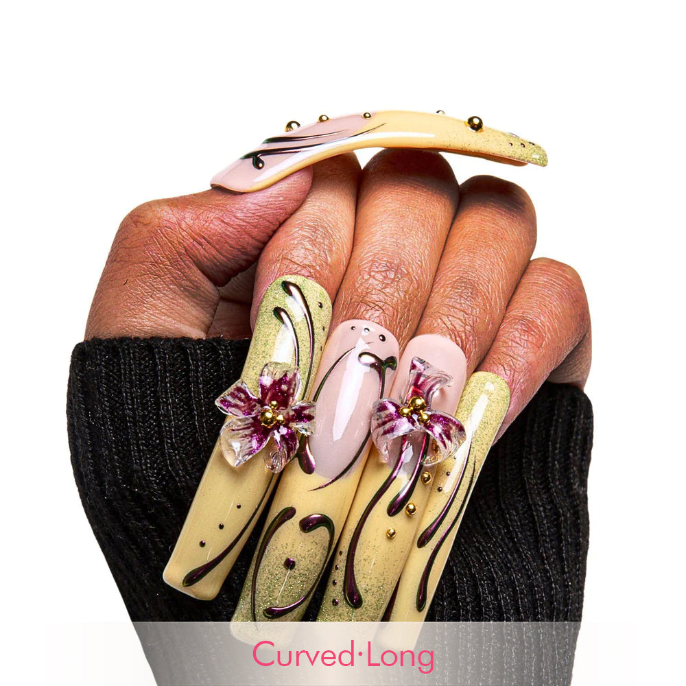 Vintage Bloom Handmade Nails H378