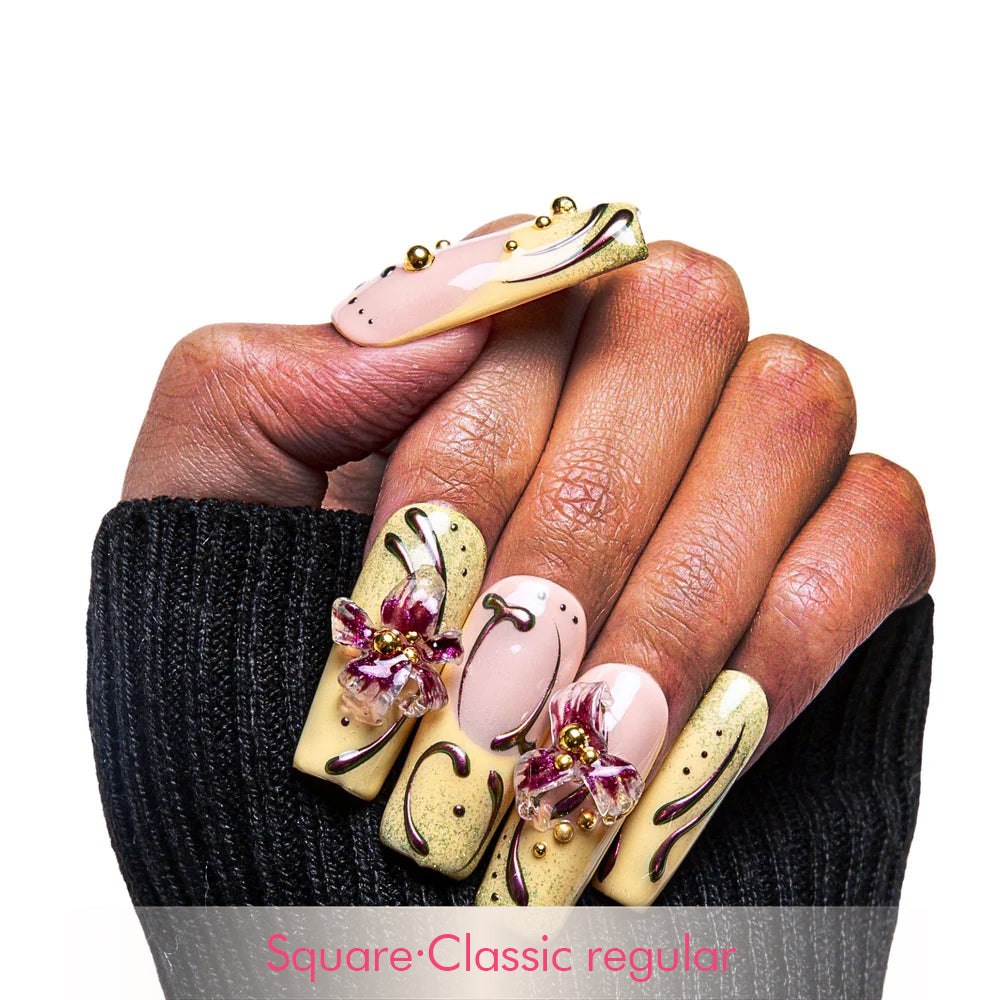 Vintage Bloom Handmade Nails H378