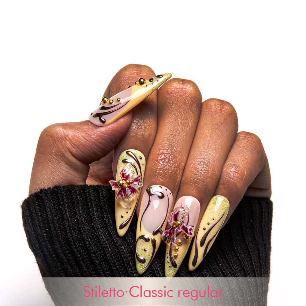 Vintage Bloom Handmade Nails H378