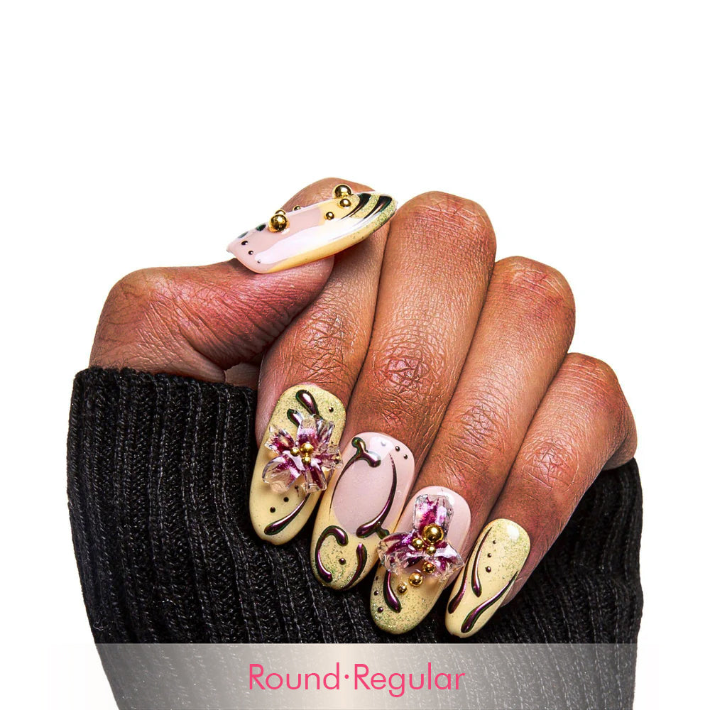 Vintage Bloom Handmade Nails H378