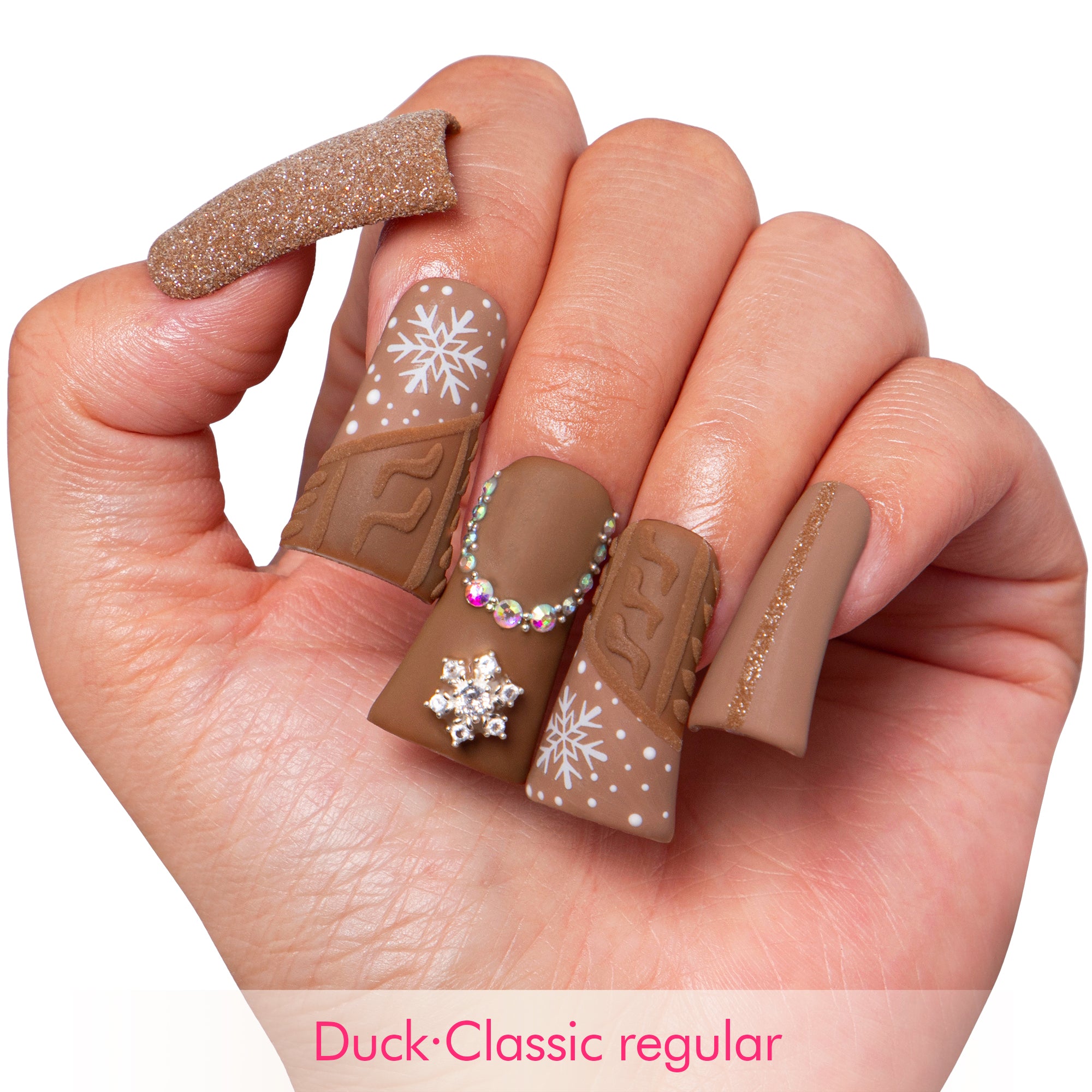 Winter Chic Handmade Nails H379