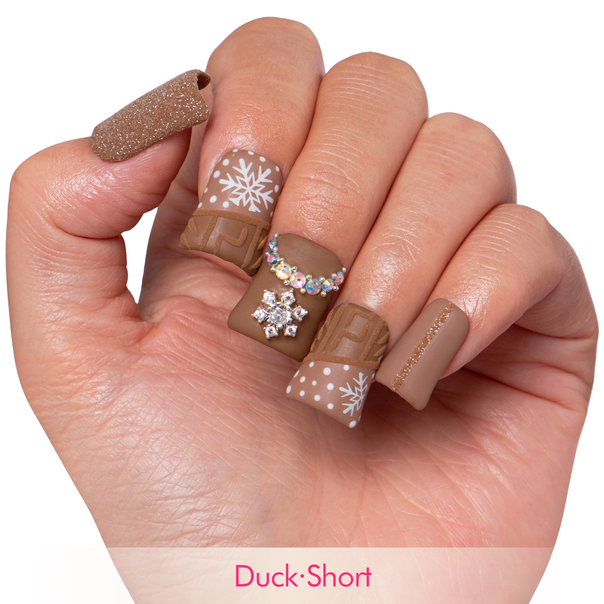Winter Chic Handmade Nails H379