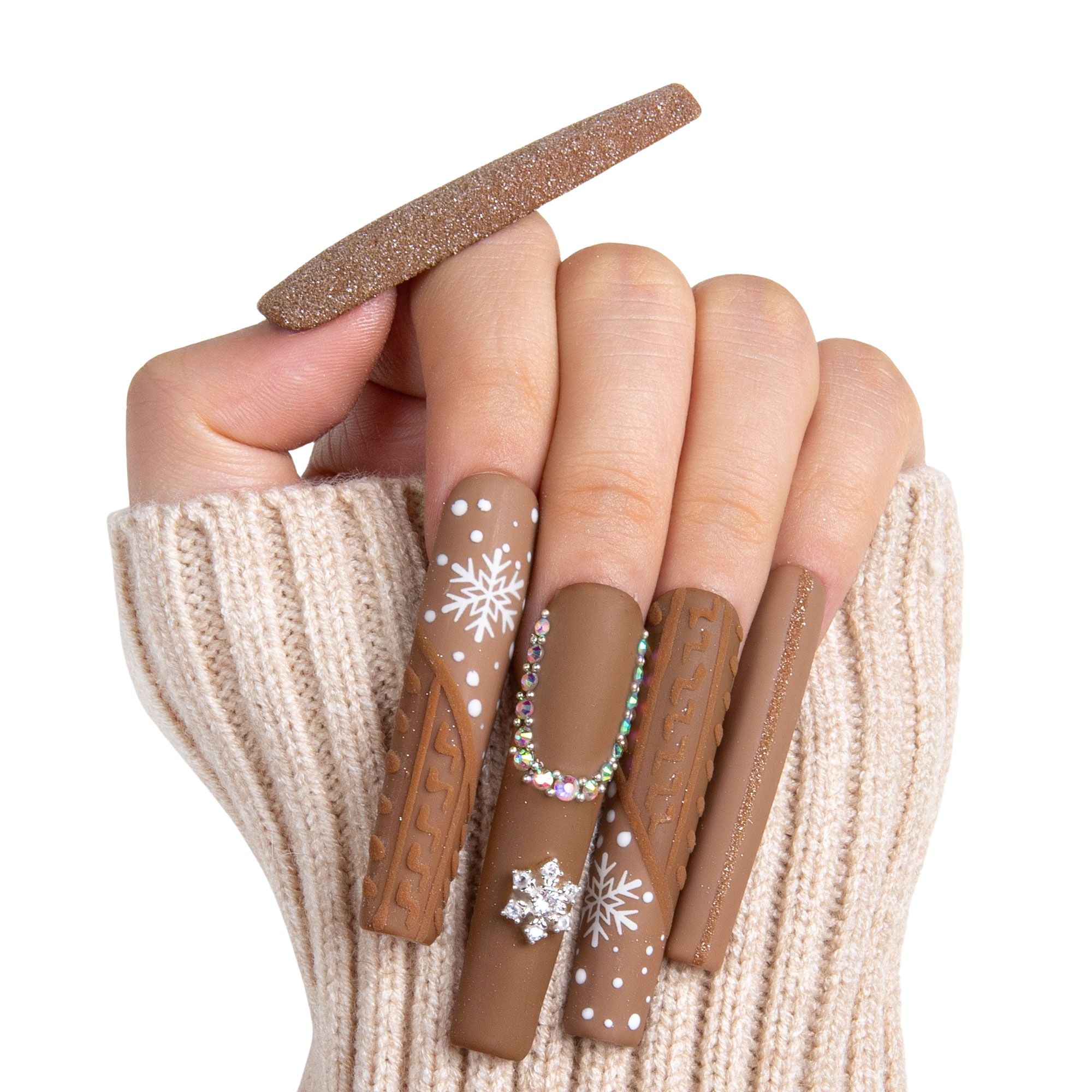 Winter Chic Handmade Nails H379