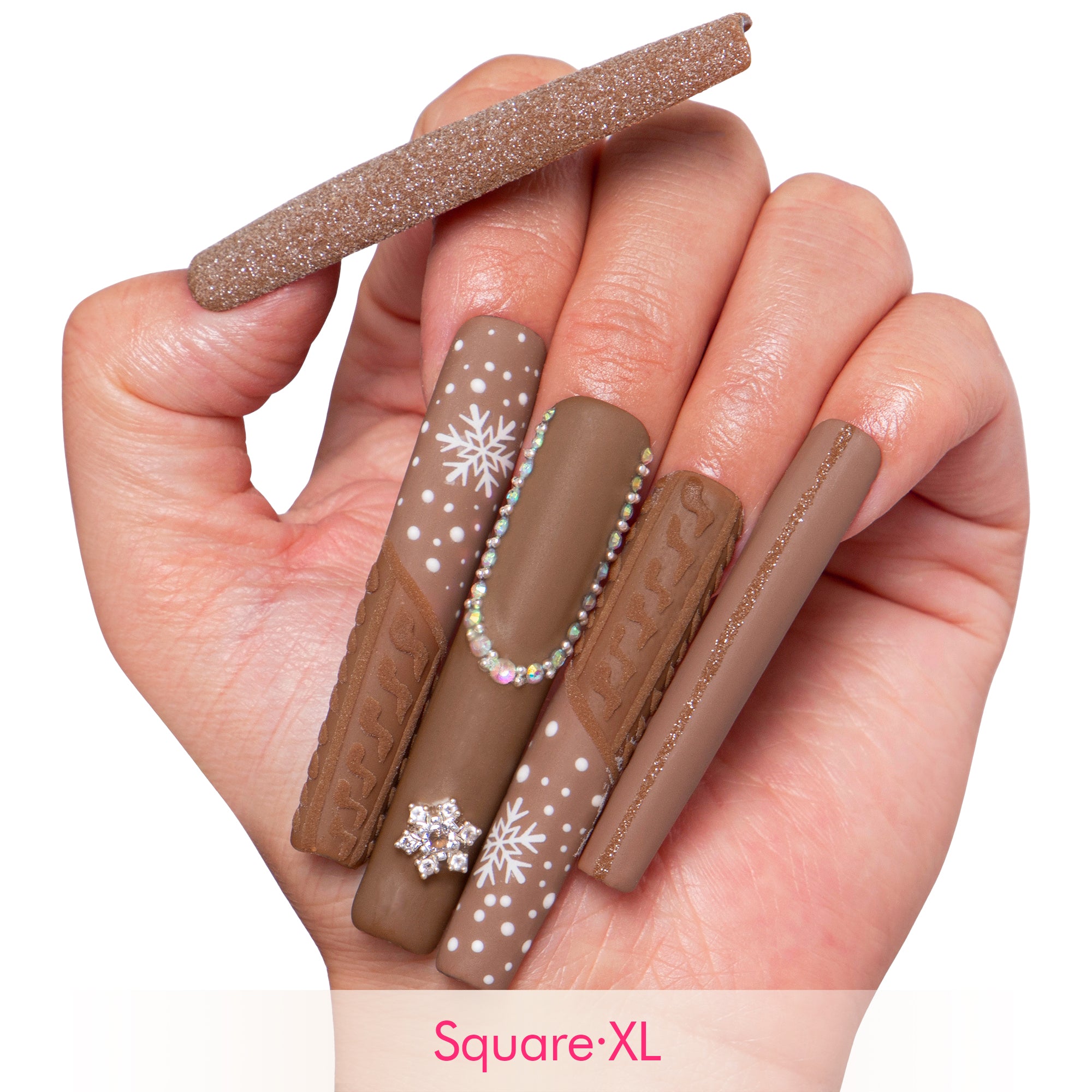 Winter Chic Handmade Nails H379