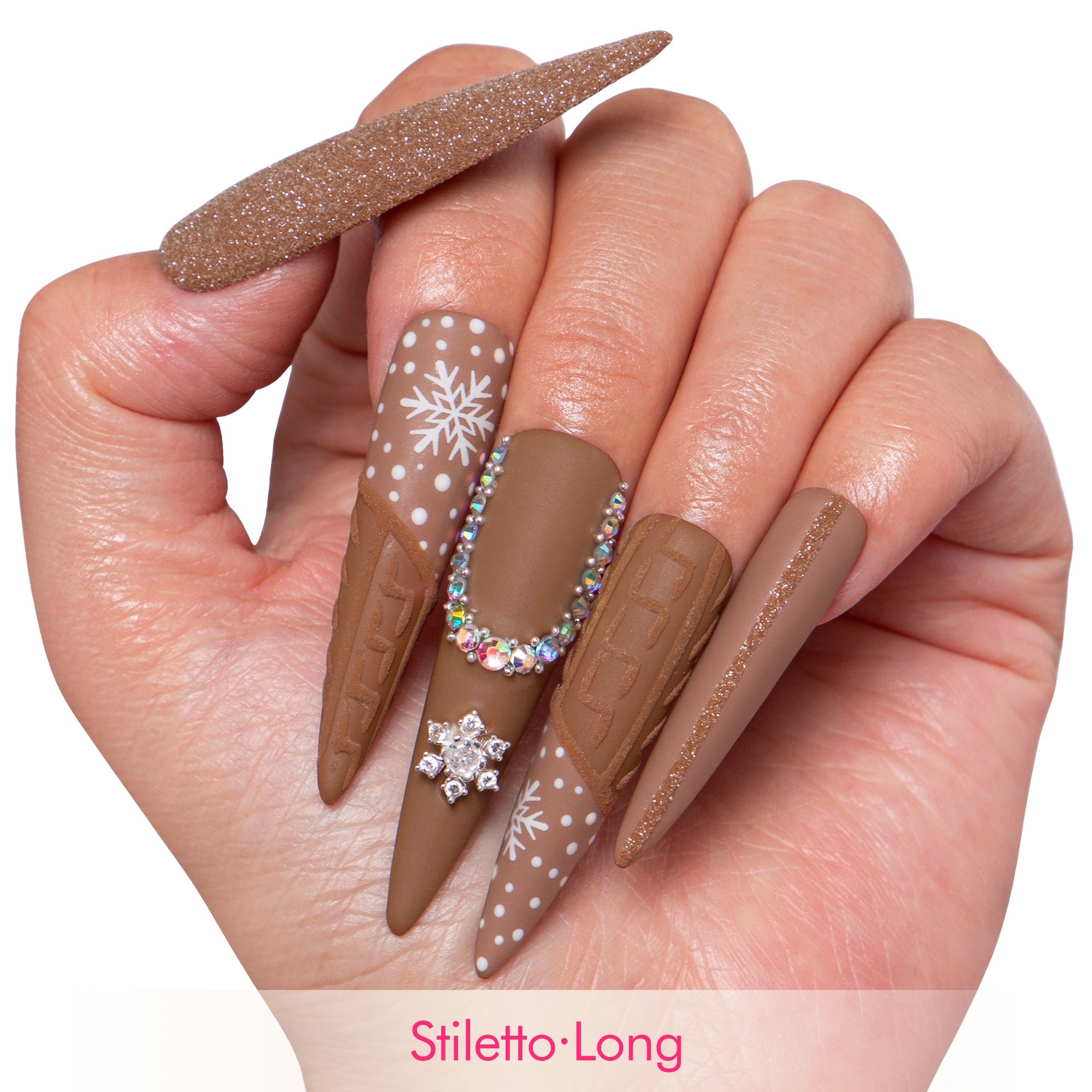 Winter Chic Handmade Nails H379