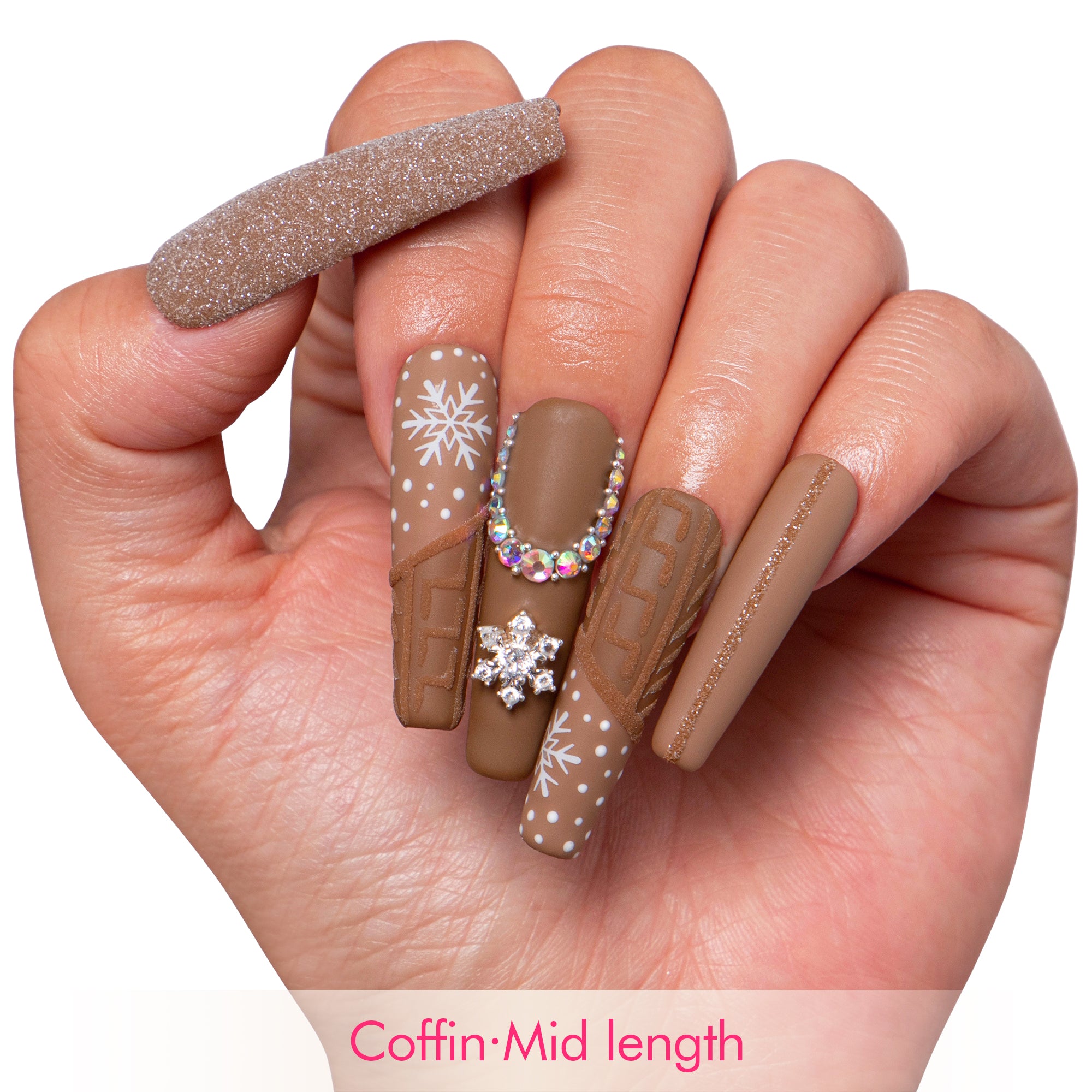 Winter Chic Handmade Nails H379