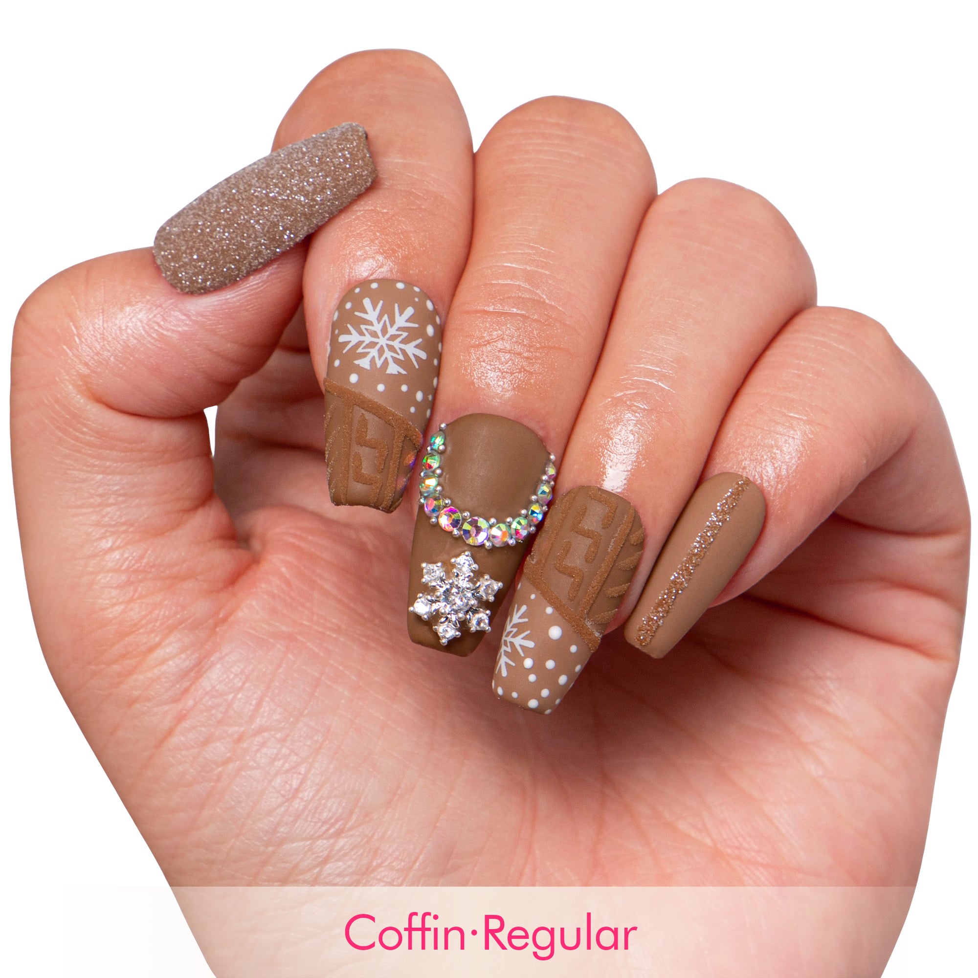 Winter Chic Handmade Nails H379