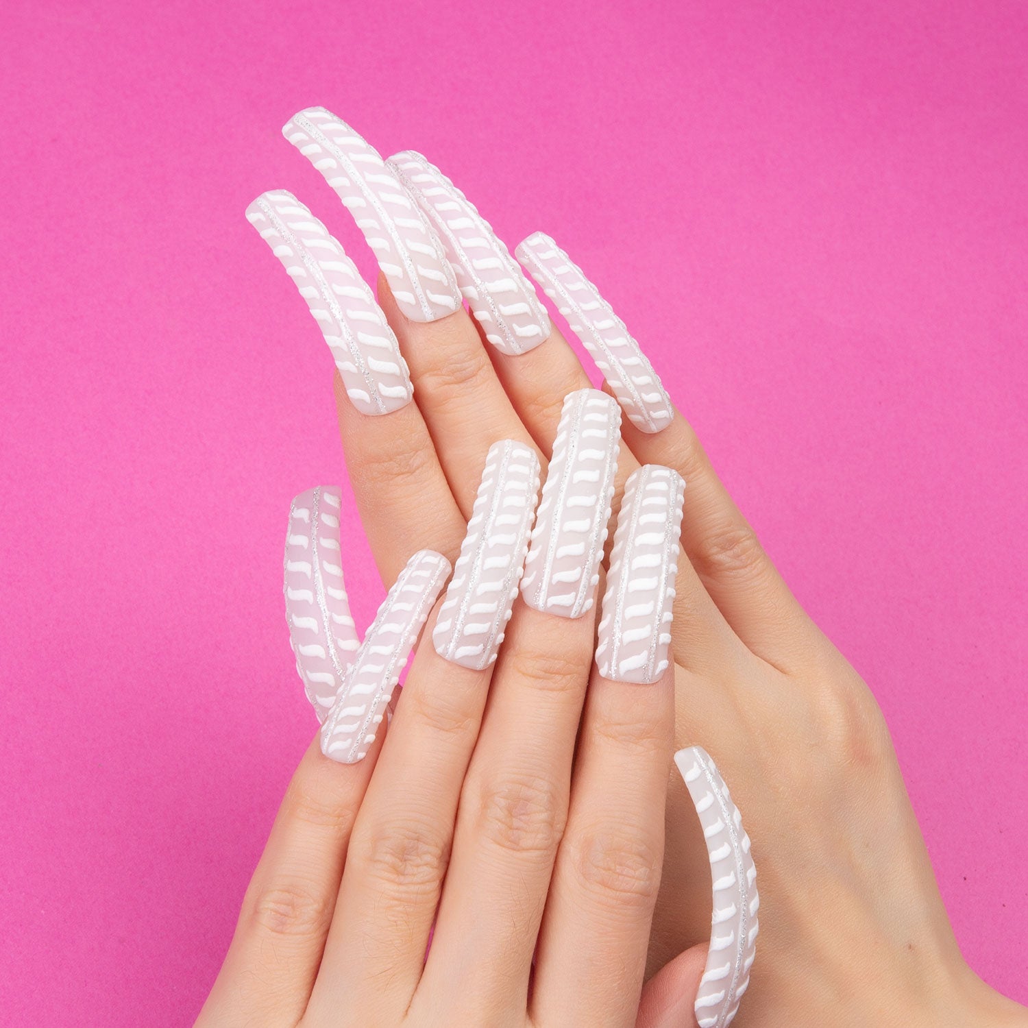 Sublime Striations Handmade Curve Nails H380