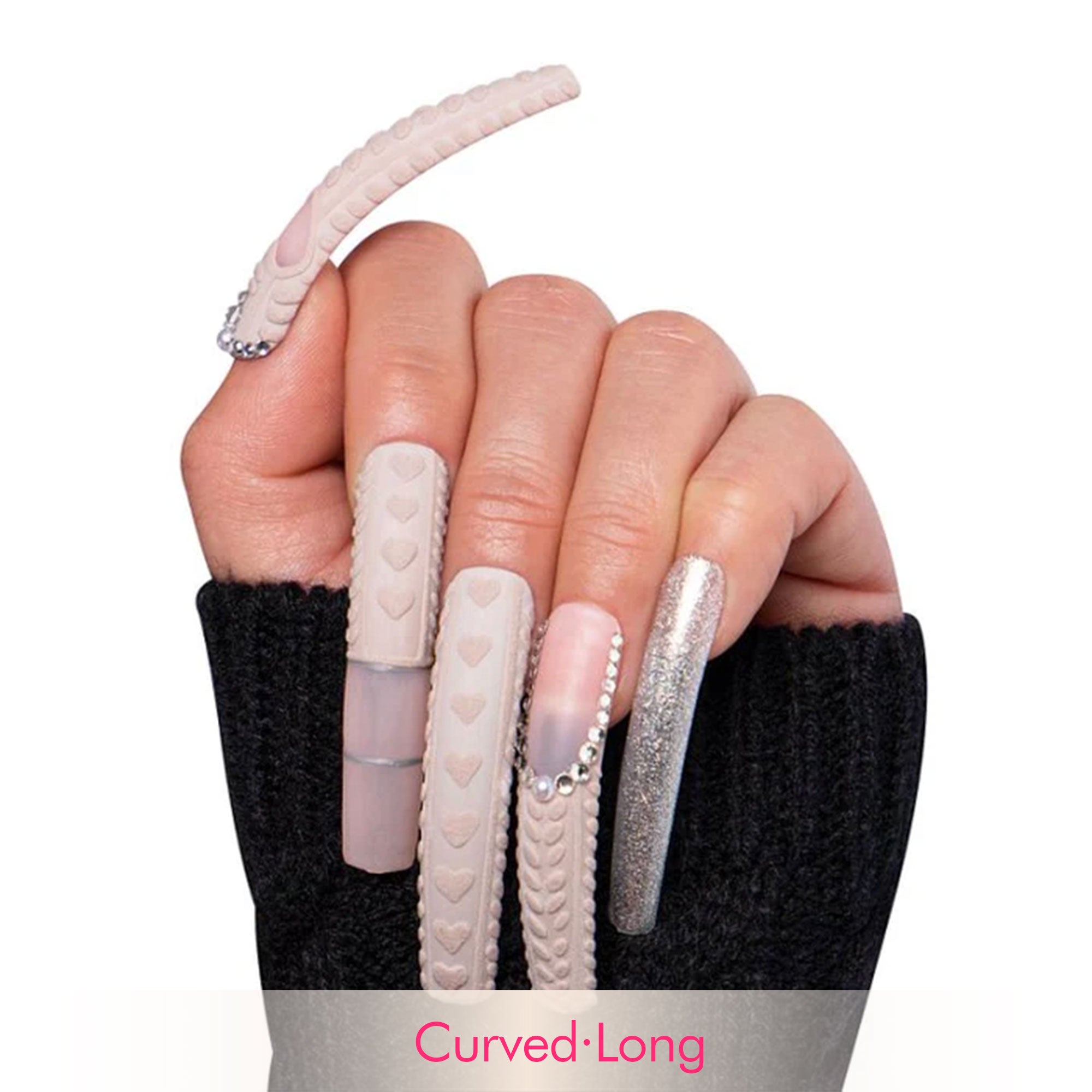 Elegant Knits Handmade Nails H382