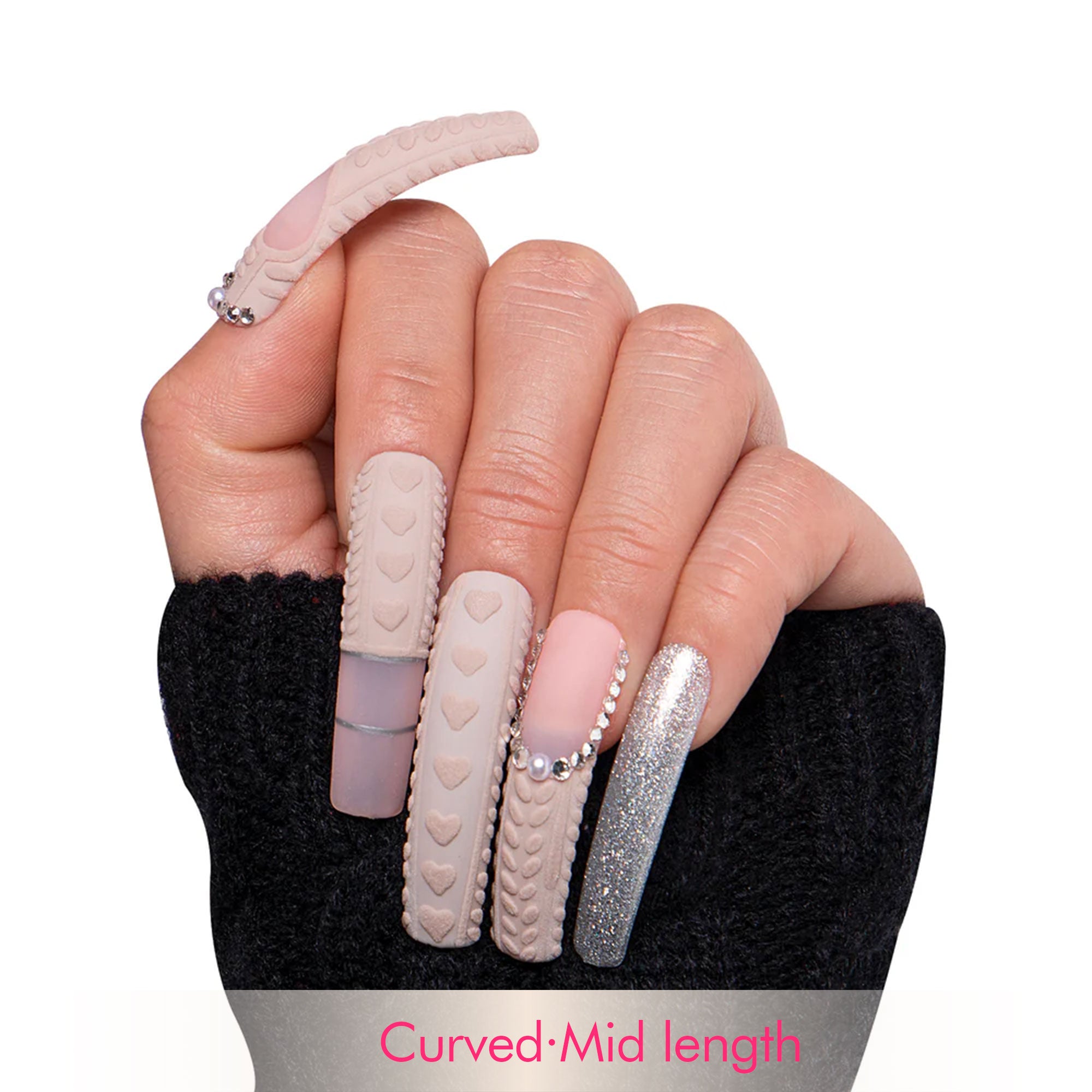 Elegant Knits Handmade Nails H382