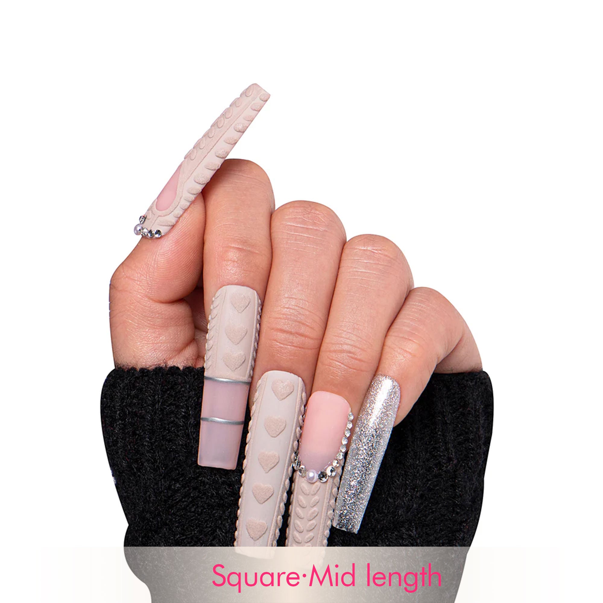 Elegant Knits Handmade Nails H382