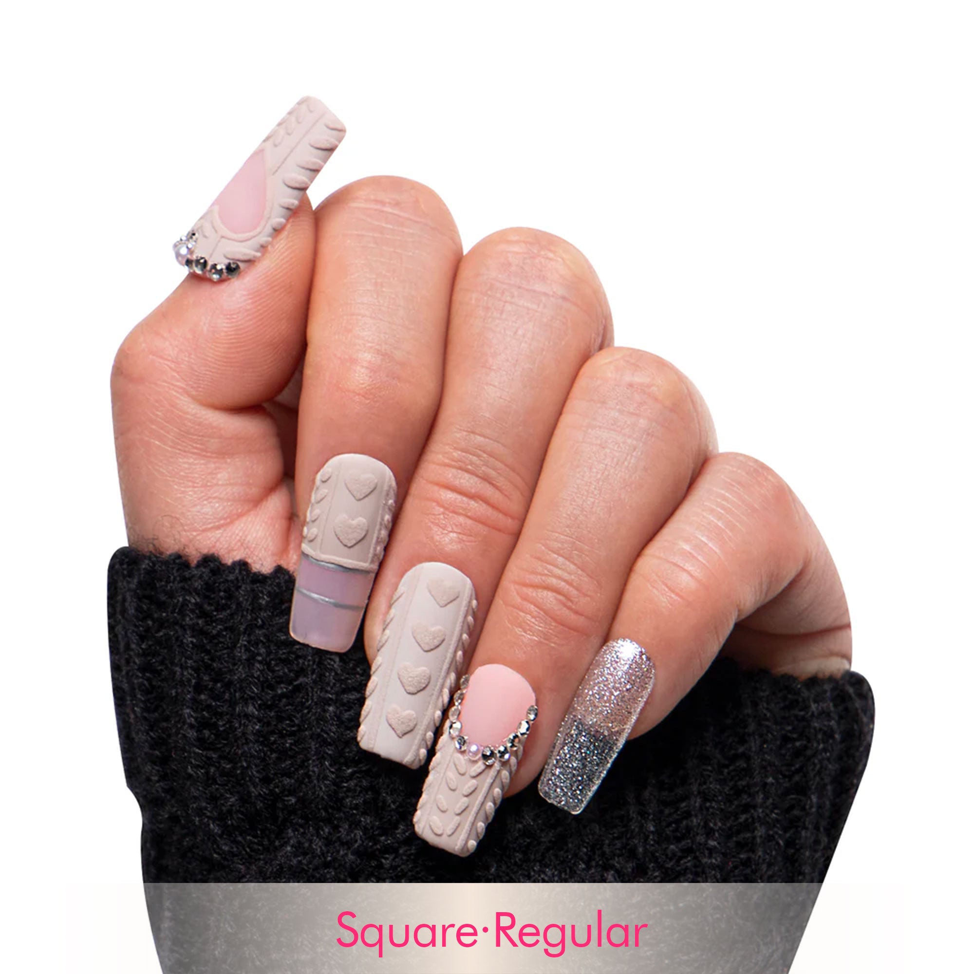 Elegant Knits Handmade Nails H382