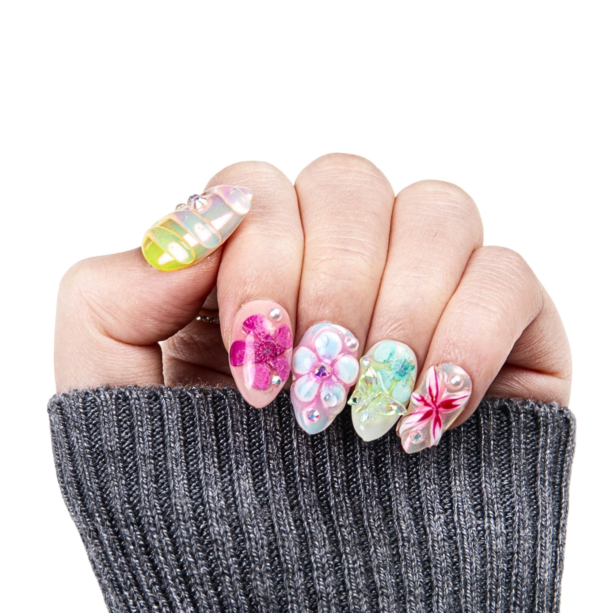 Floral Rhapsody Handmade Nails H389