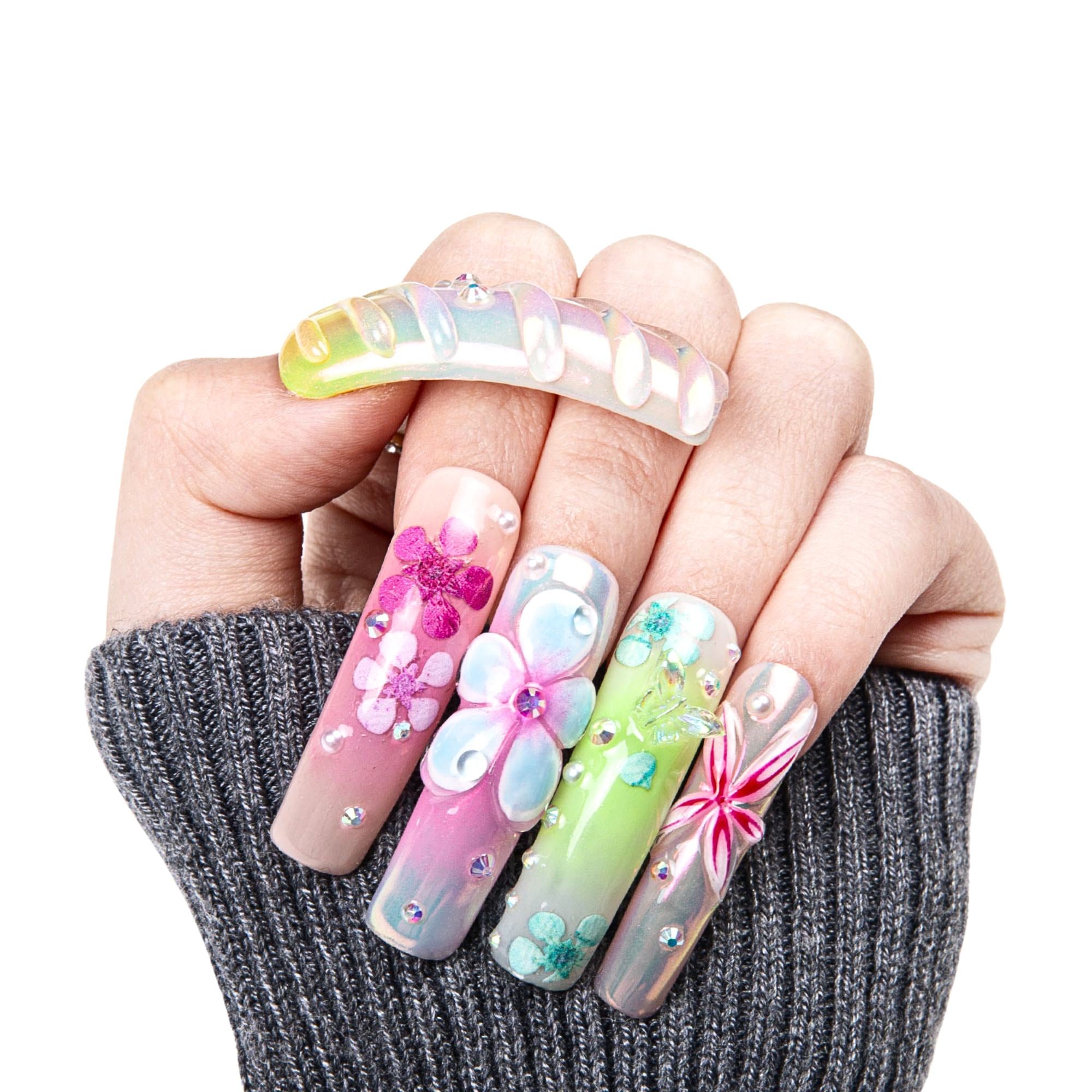 Floral Rhapsody Handmade Nails H389