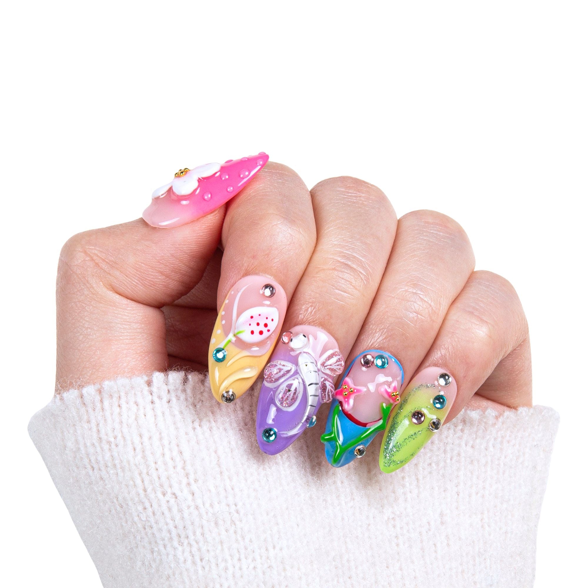 Whispering Wings Handmade Nails H392