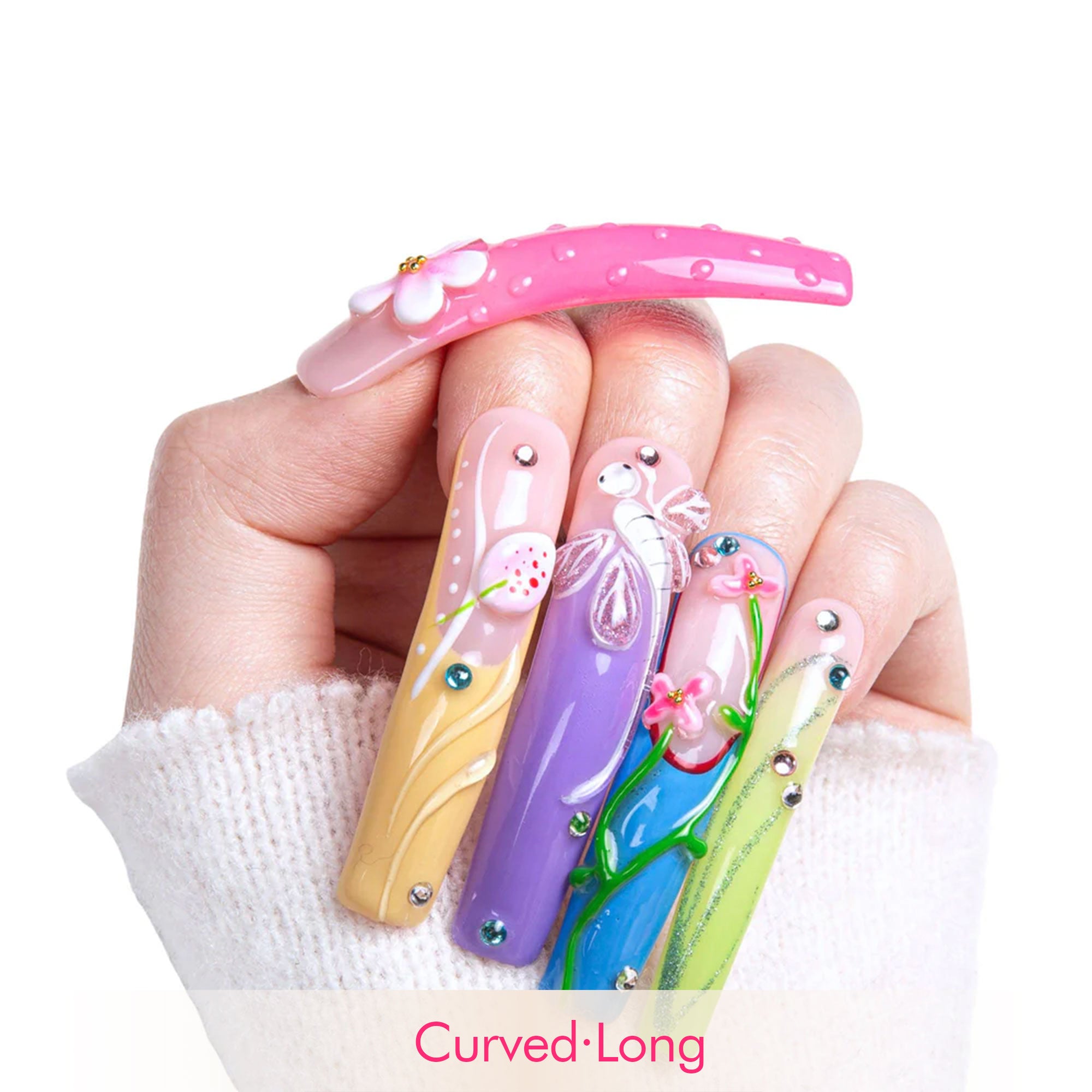 Whispering Wings Handmade Nails H392