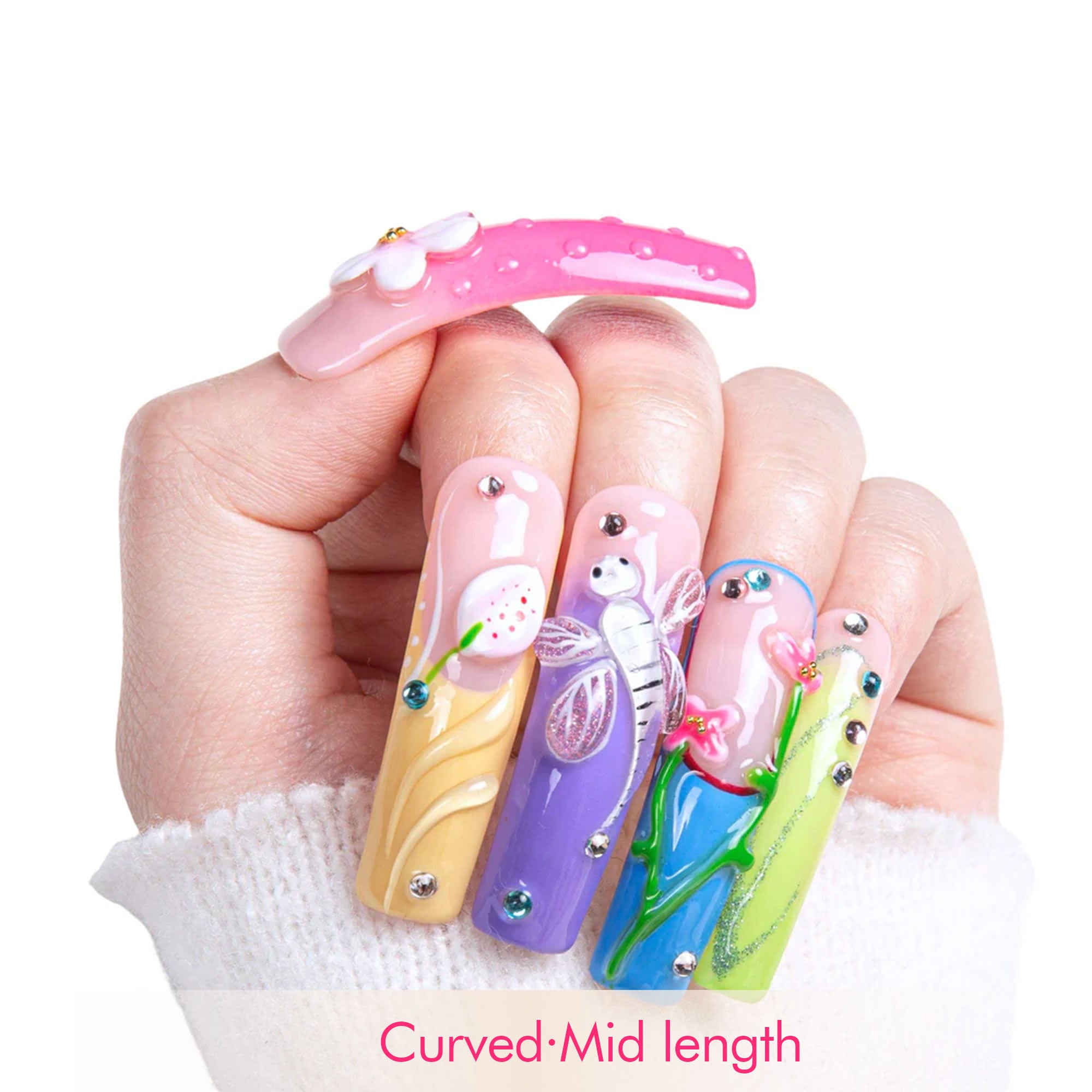 Whispering Wings Handmade Nails H392