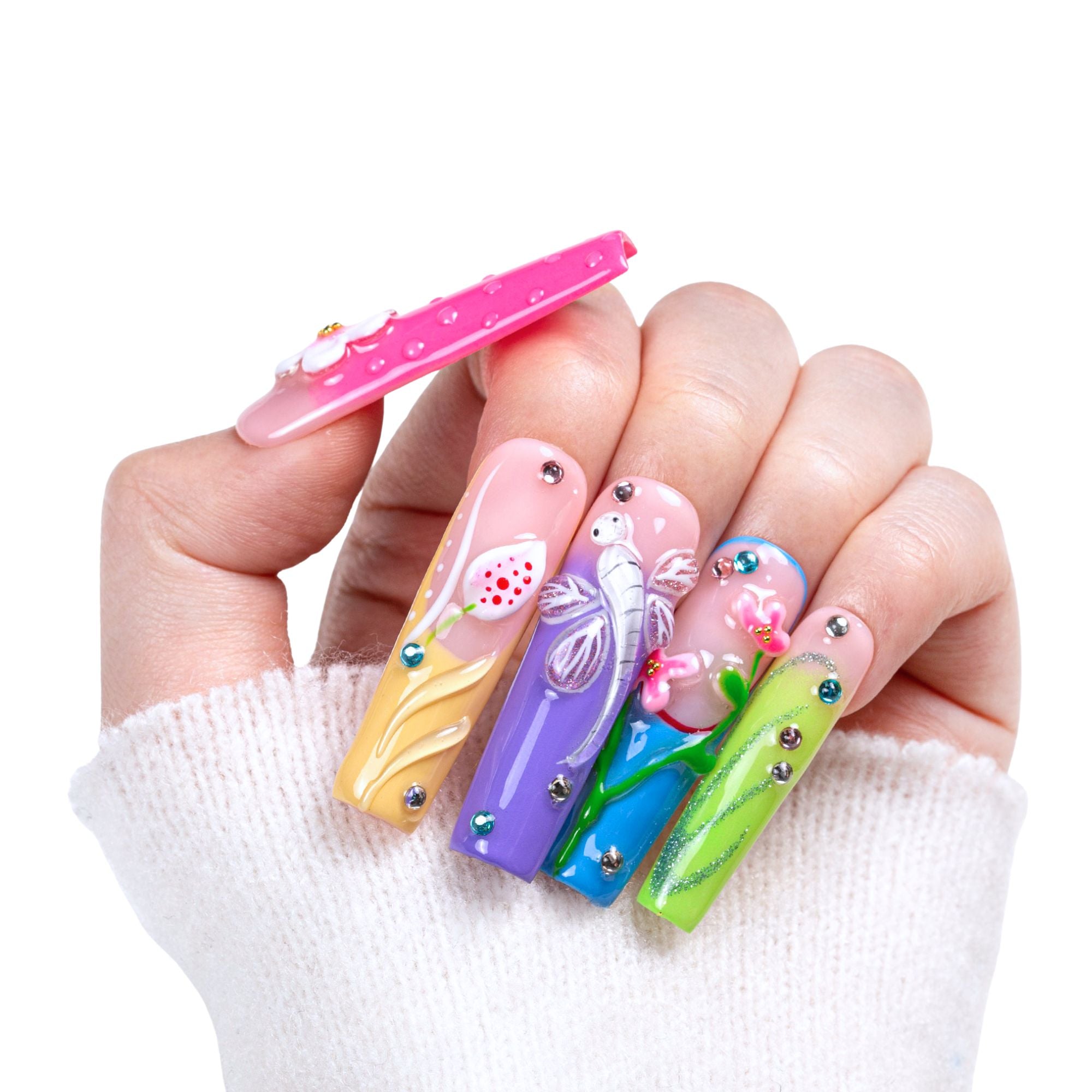 Whispering Wings Handmade Nails H392