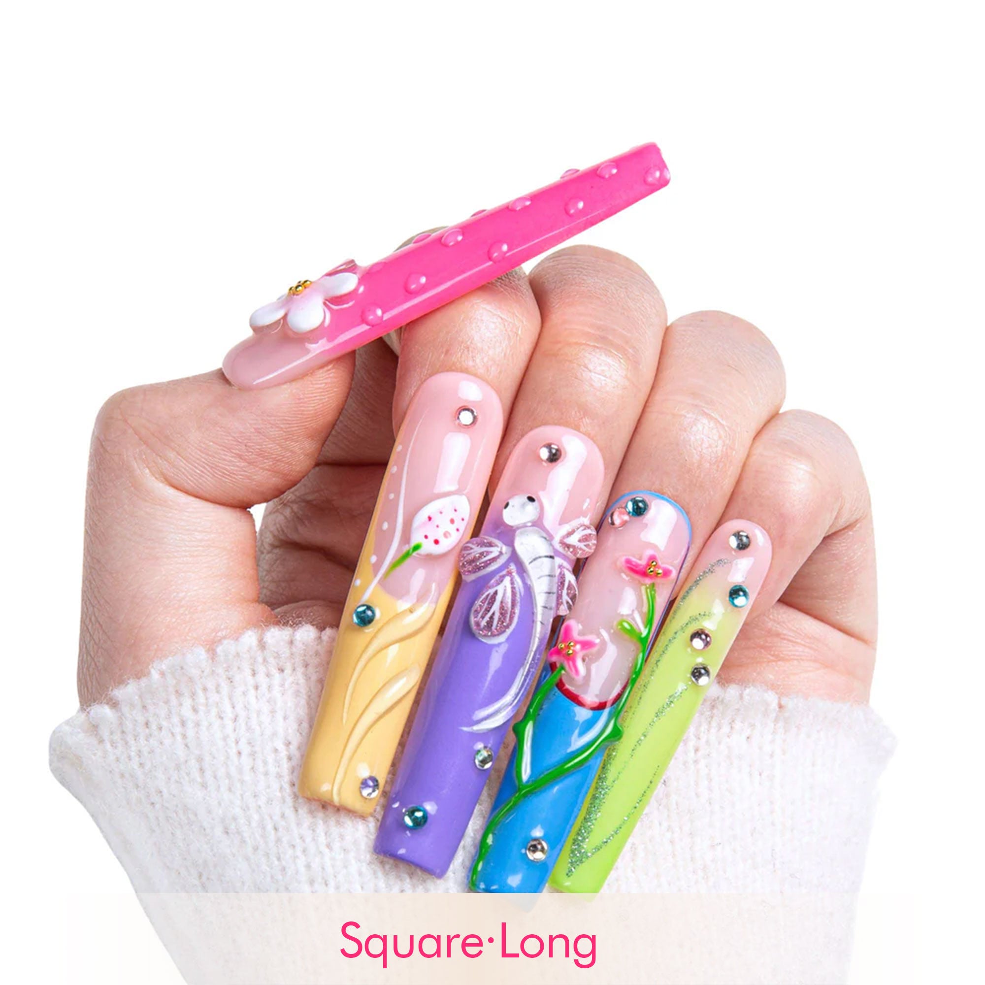 Whispering Wings Handmade Nails H392