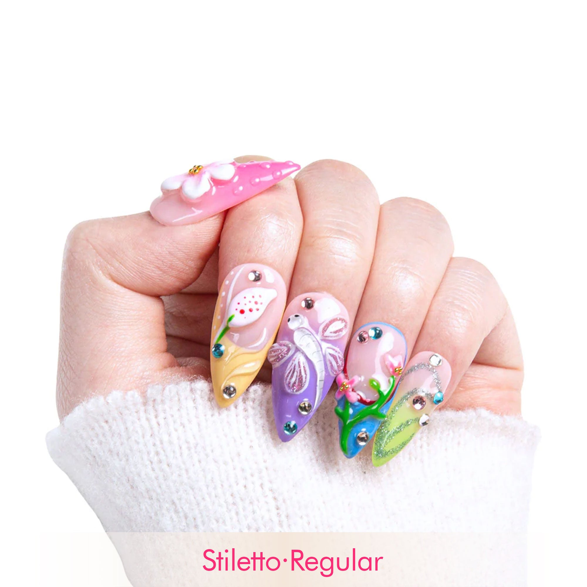 Whispering Wings Handmade Nails H392