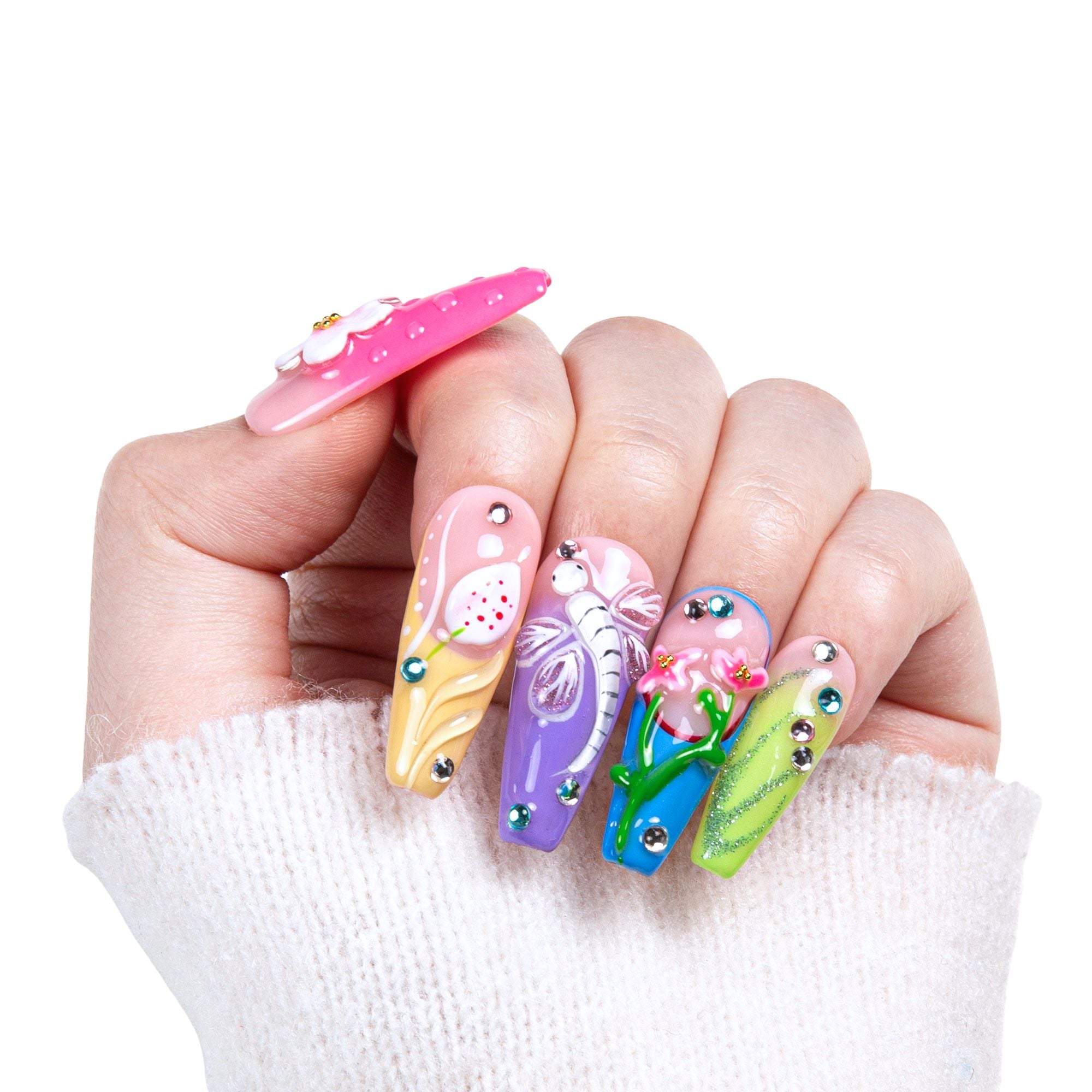 Whispering Wings Handmade Nails H392