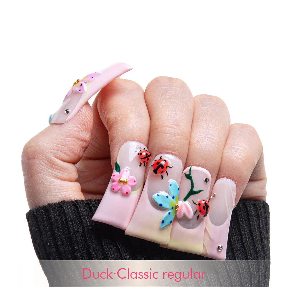 Lovebug Picnic Handmade Nails H393