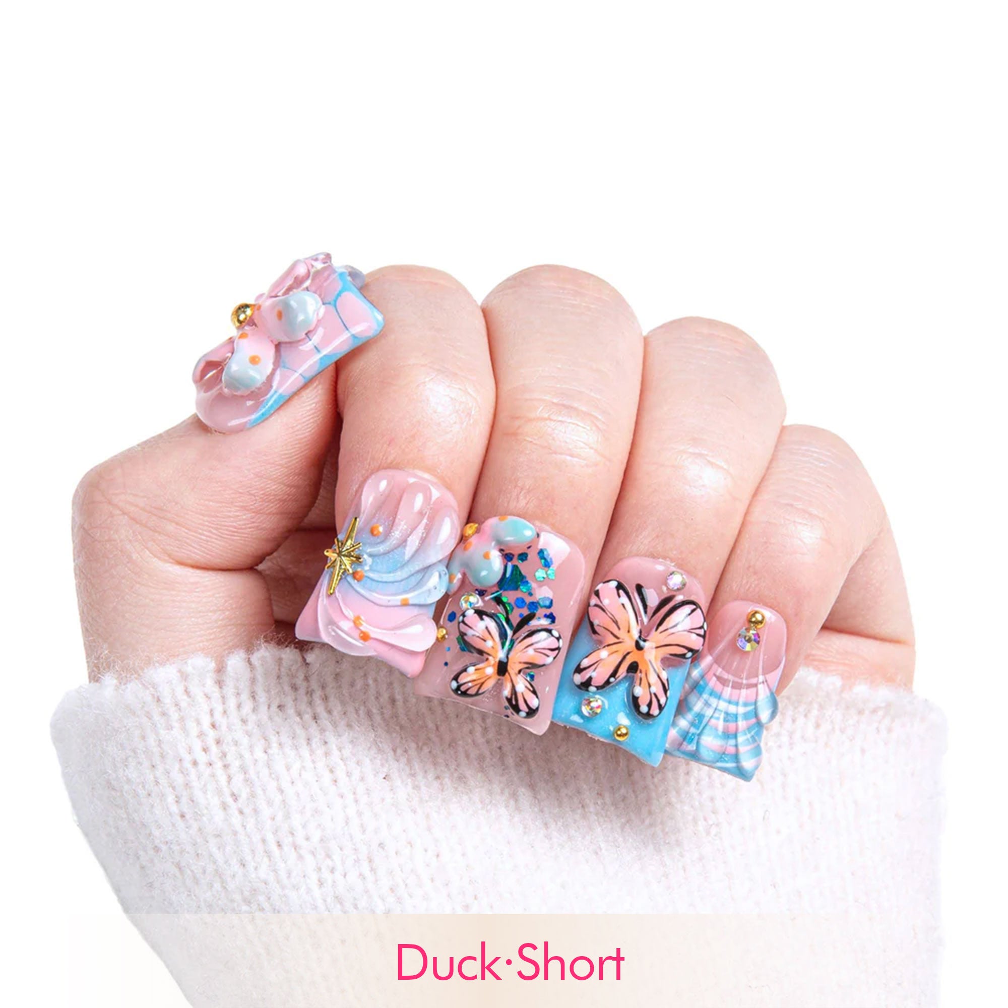 Wings of spring Handmade Nails H394